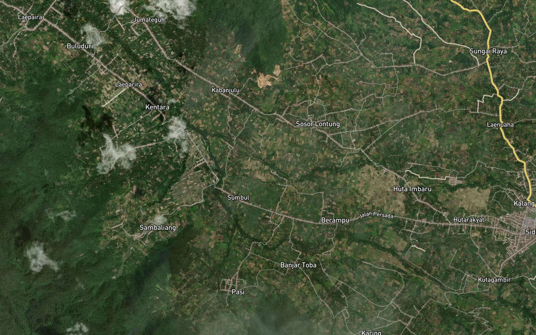 Satellite map of the Lae Meang