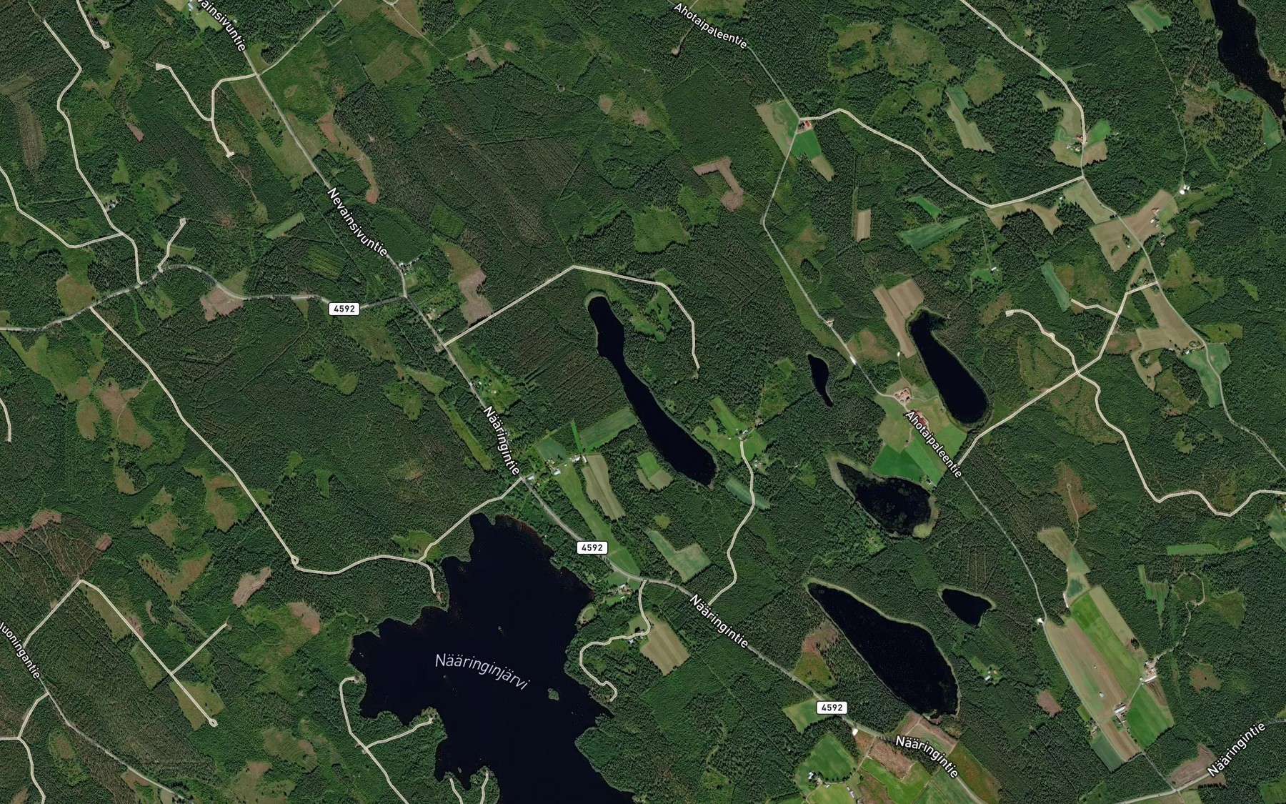 Satellite map of the Vaha-Loukee