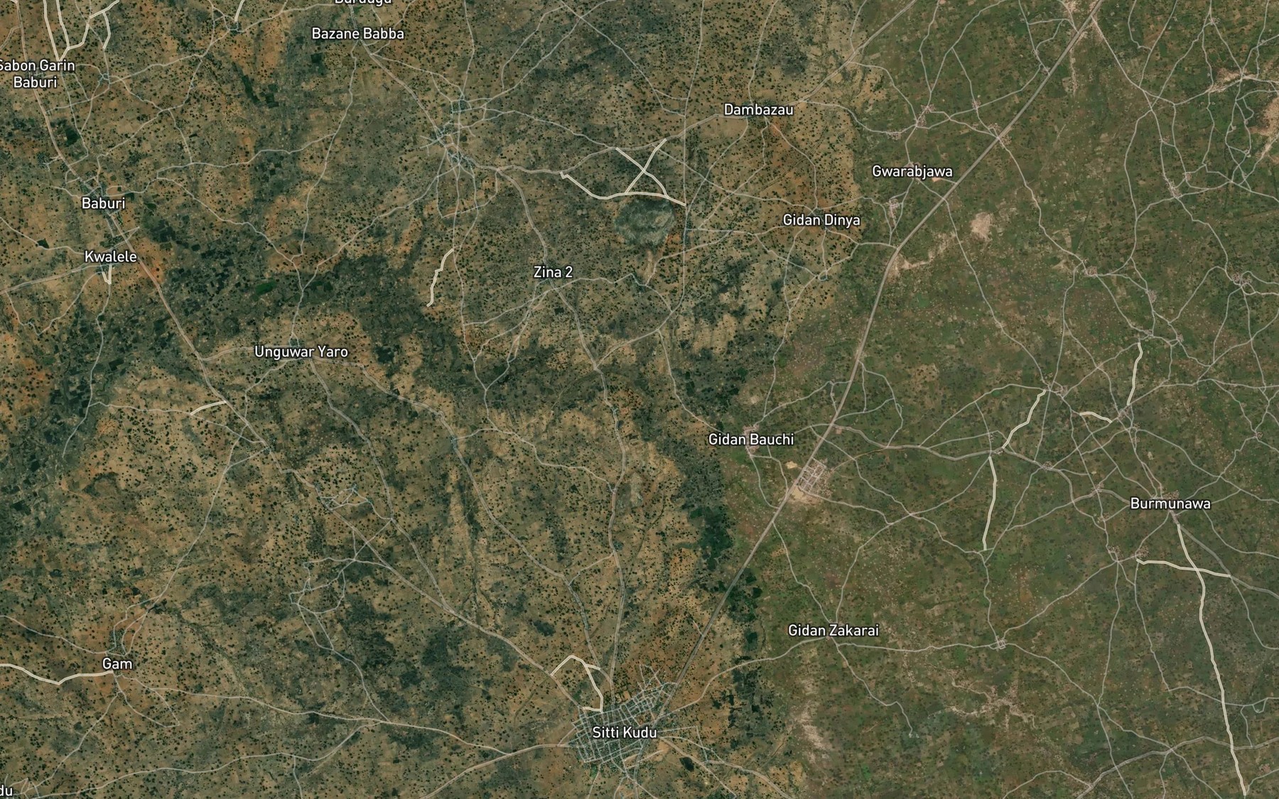 Satellite map of the River Dorawo