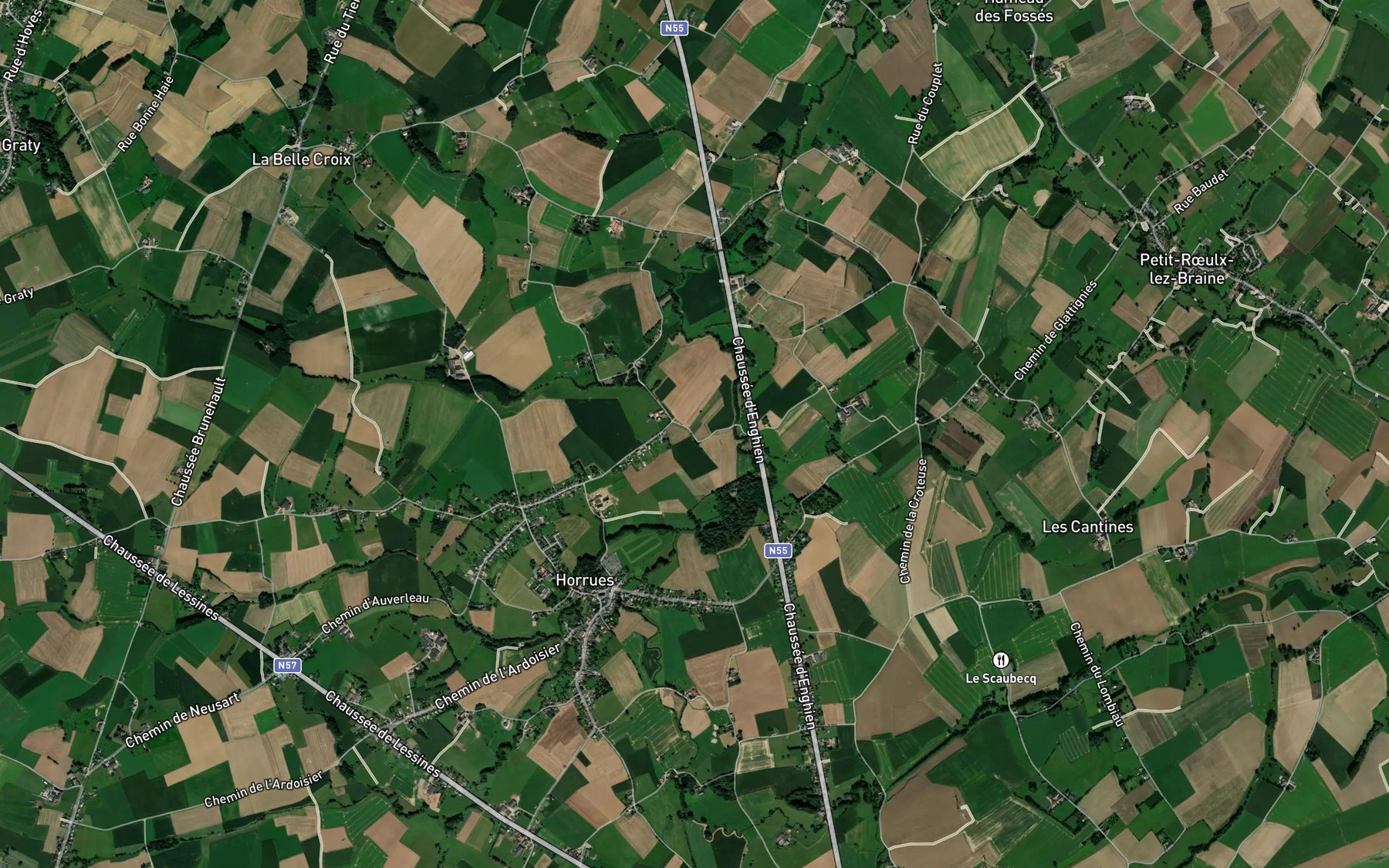 Satellite map of the Ruisseau de Boussemont