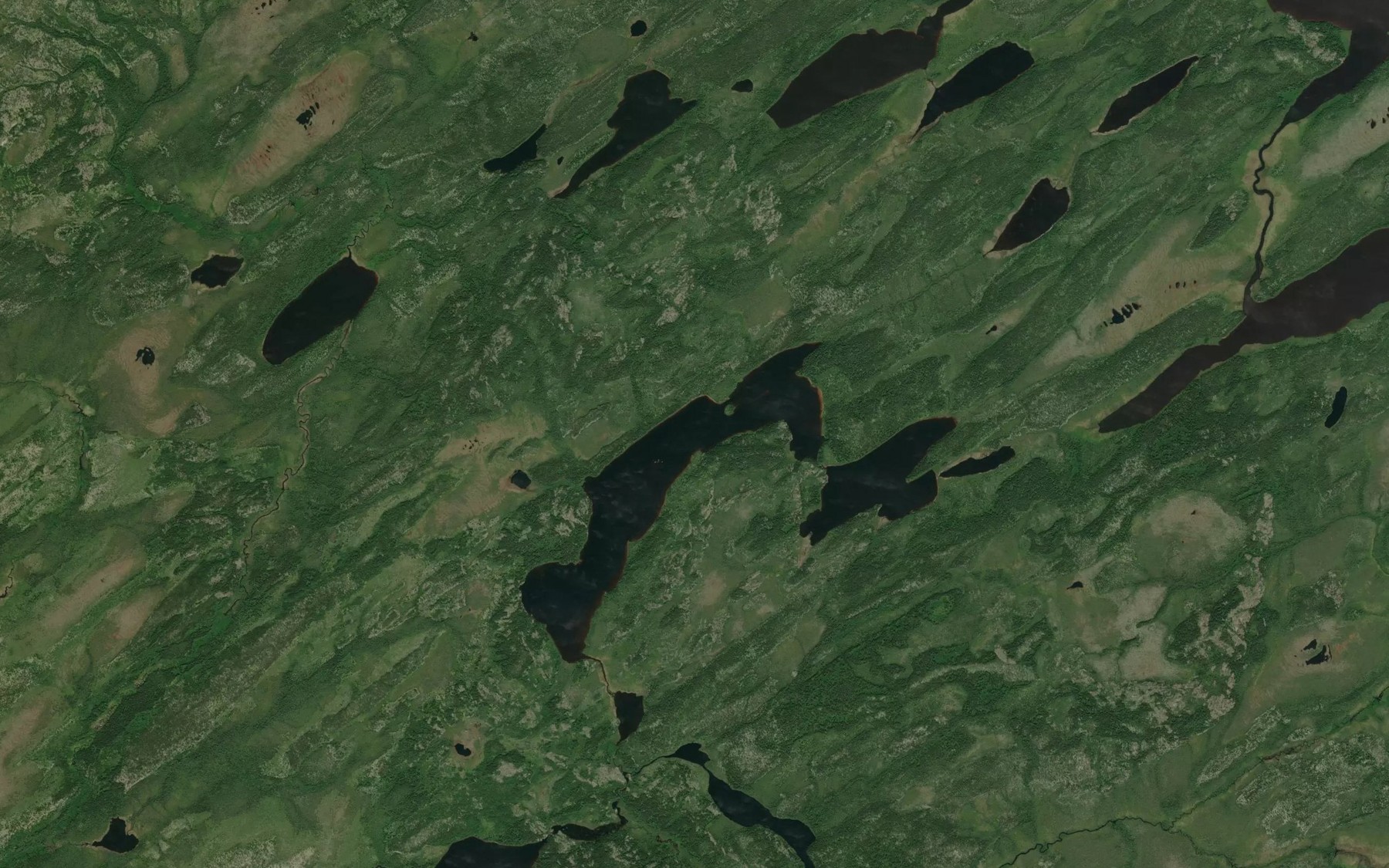 Satellite map of the Lac Kashipewekamach