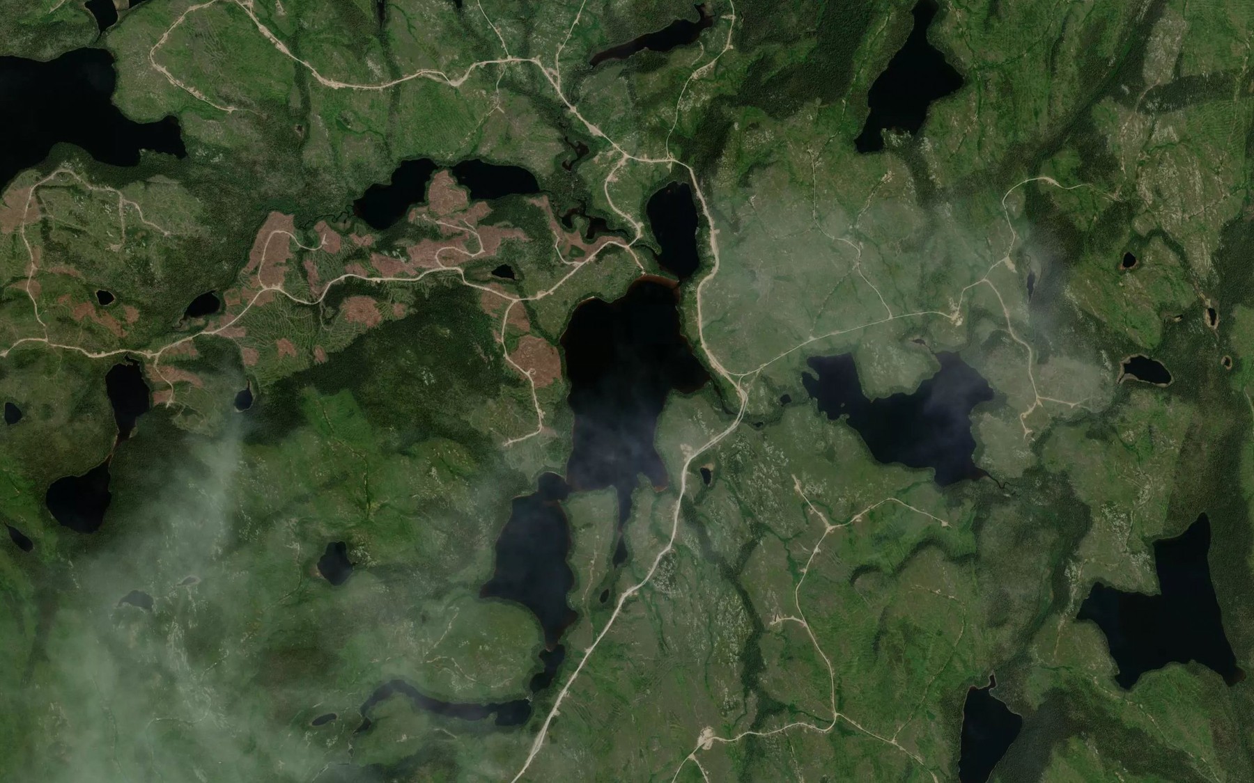 Satellite map of the Lac Bobino