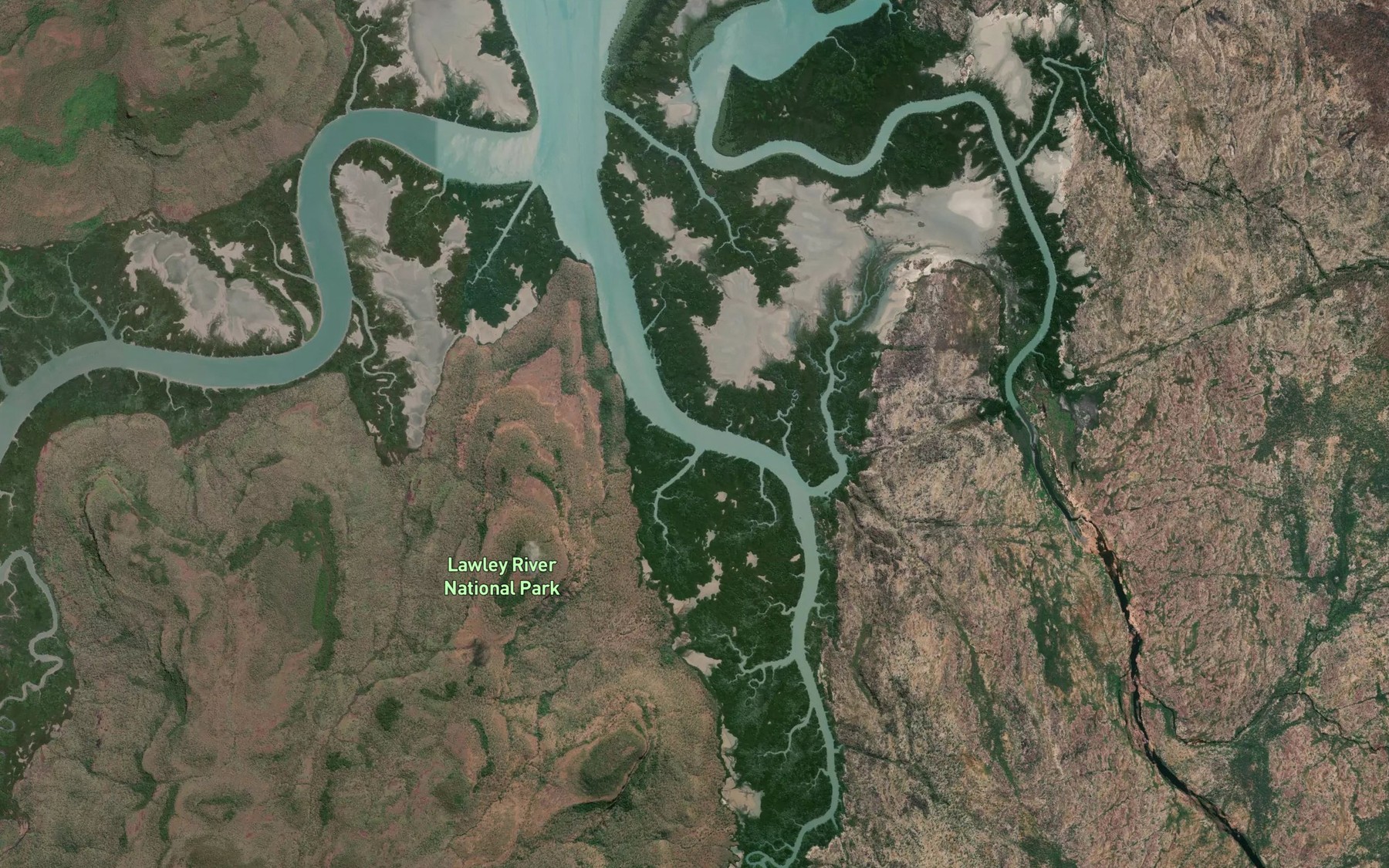 Satellite map of the Loongada Pool