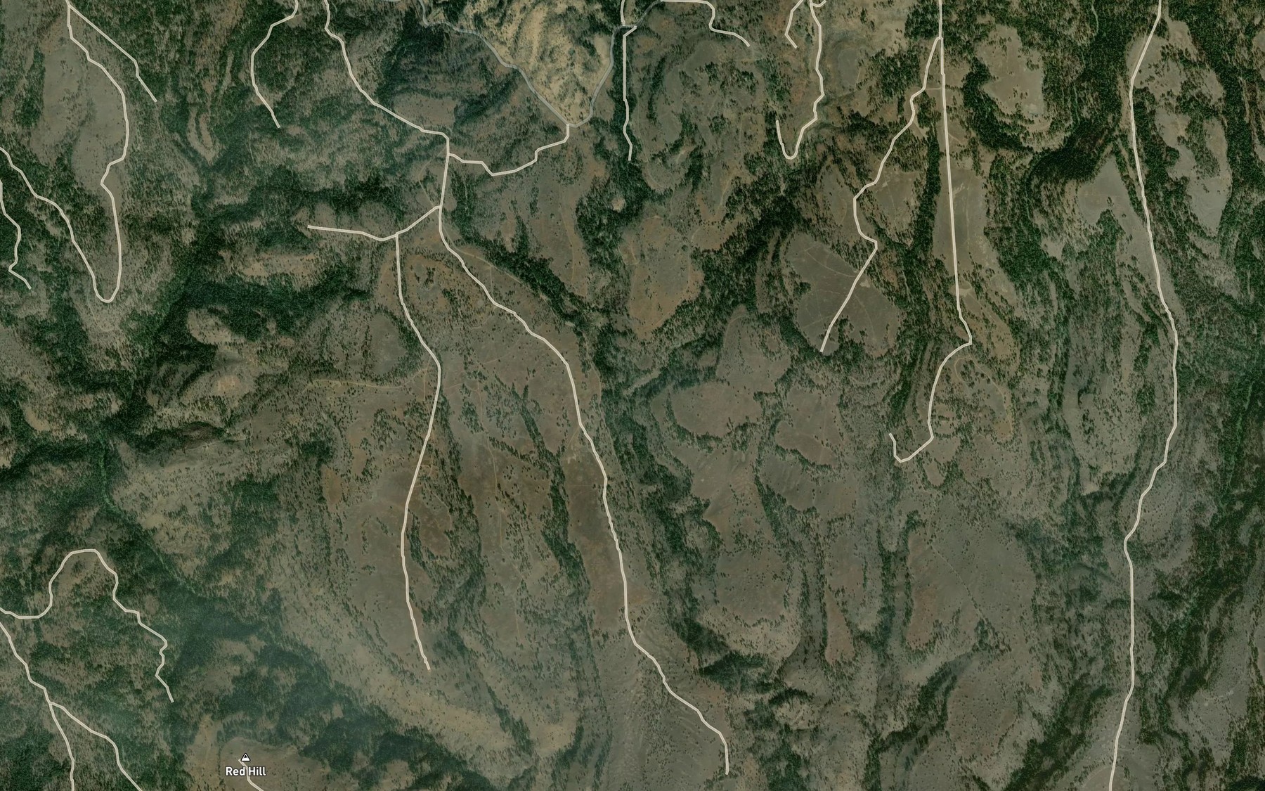 Satellite map of the Little Bear Creek