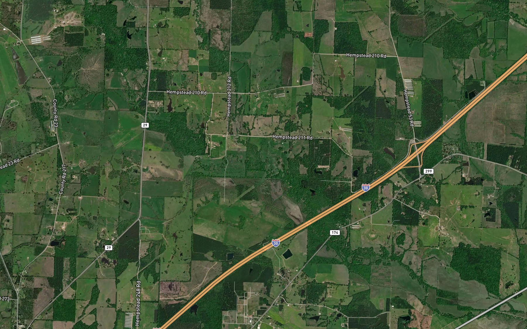 Satellite map of the De Ann Creek