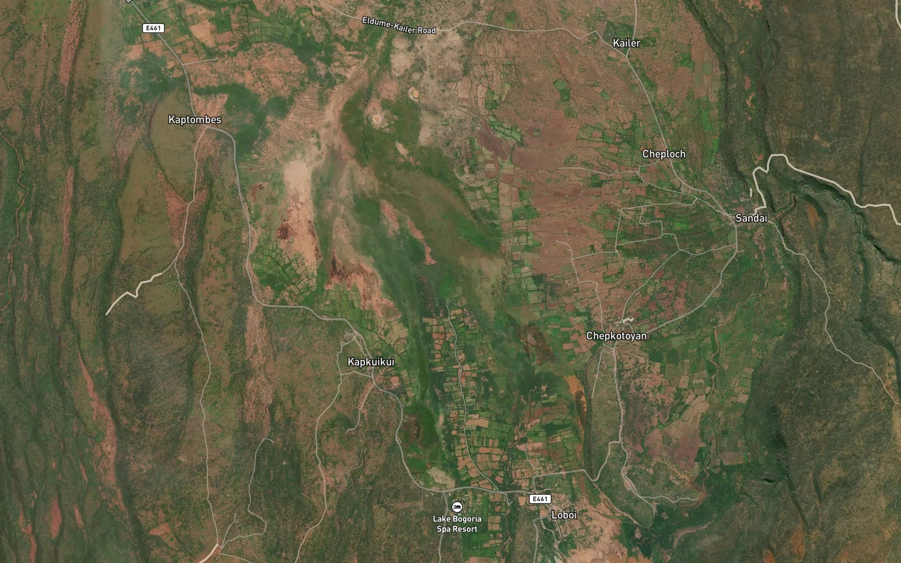 Satellite map of the Loboi