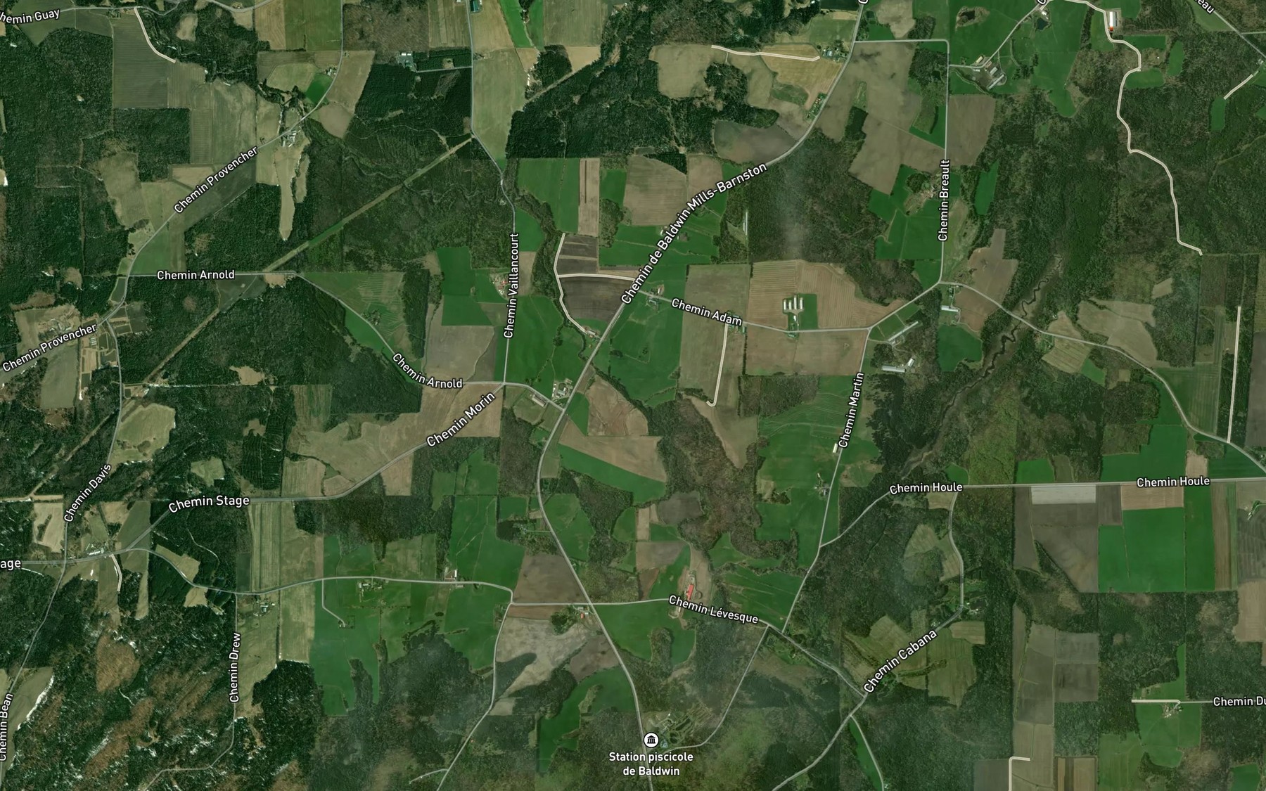 Satellite map of the Cours d'eau Legrand