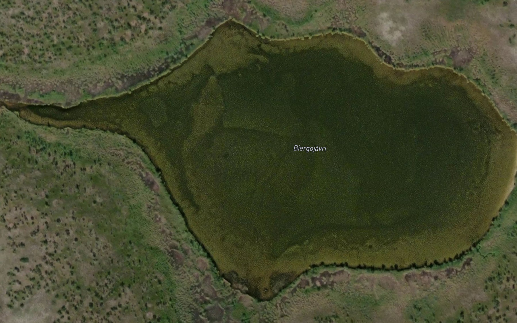 Satellite map of the Biergujavri