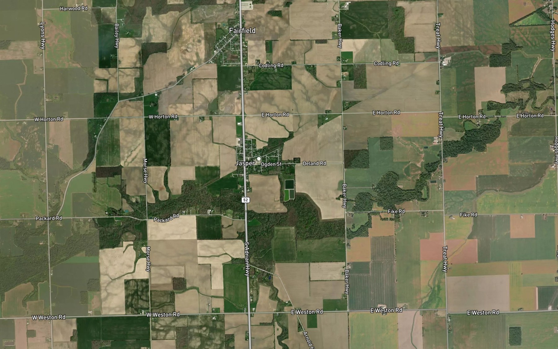 Satellite map of the Morse Lord Drain
