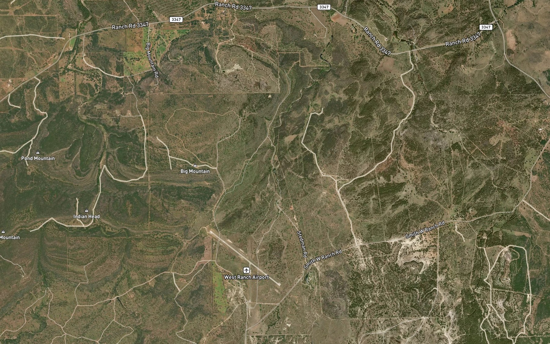 Satellite map of the Taylor Lake