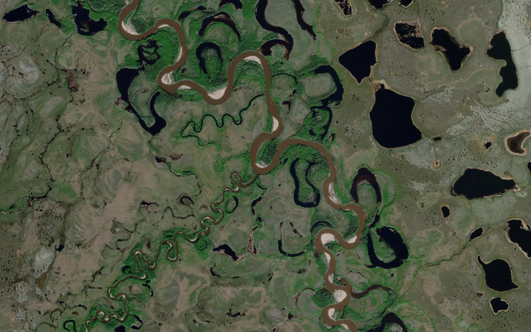 Satellite map of the Holonada Creek
