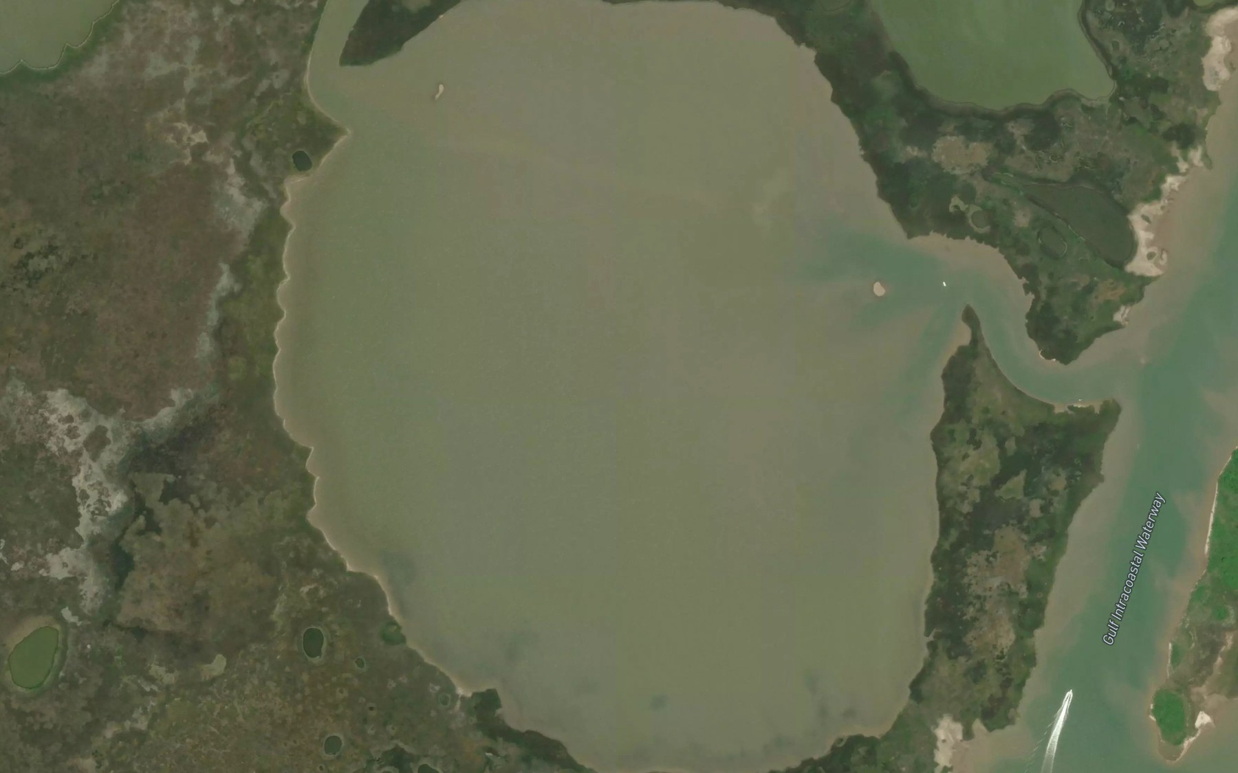Satellite map of the Nicks Lake