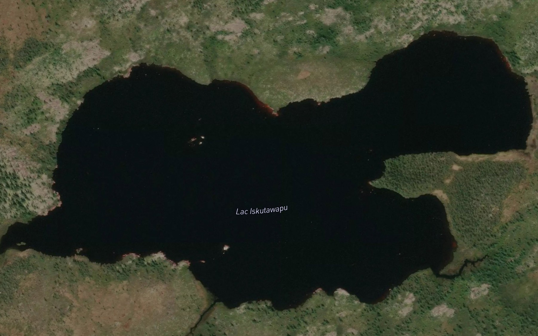 Satellite map of the Lac Iskutawapu