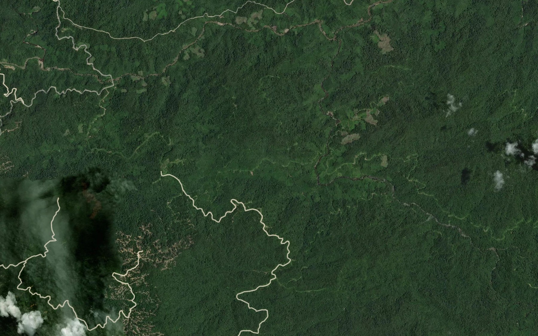 Satellite map of the Sungai Purau