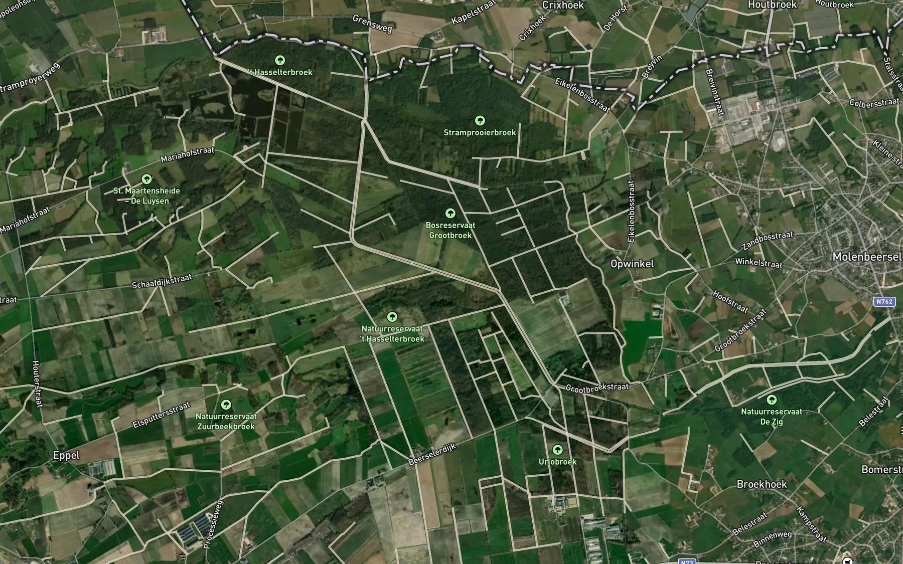 Satellite map of the Soerbeek