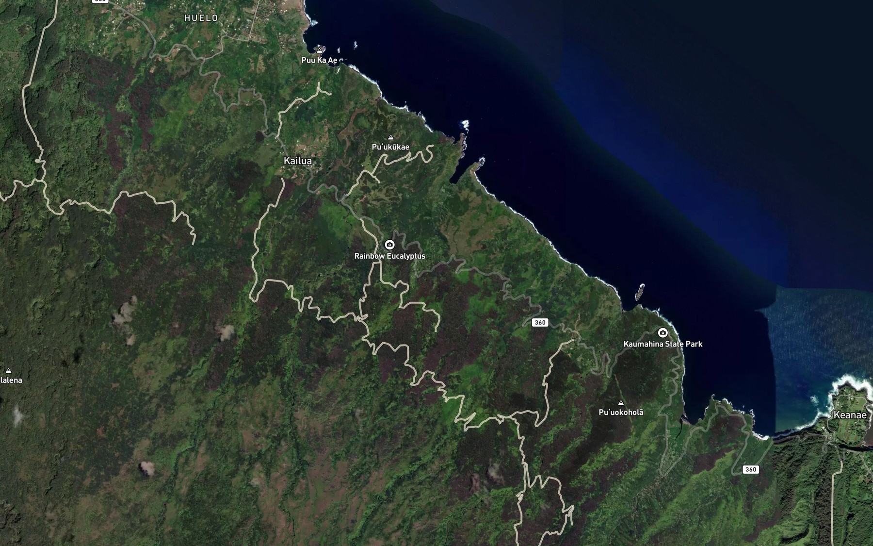 Satellite map of the Center Ditch