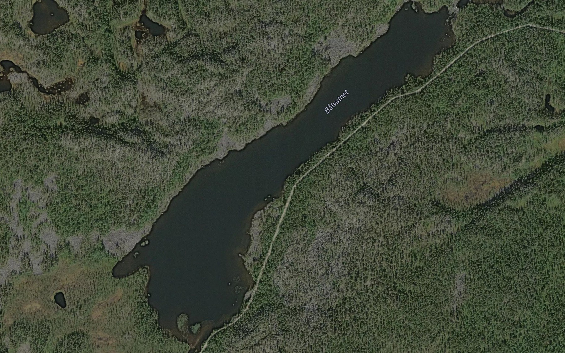 Satellite map of the Batvatnet