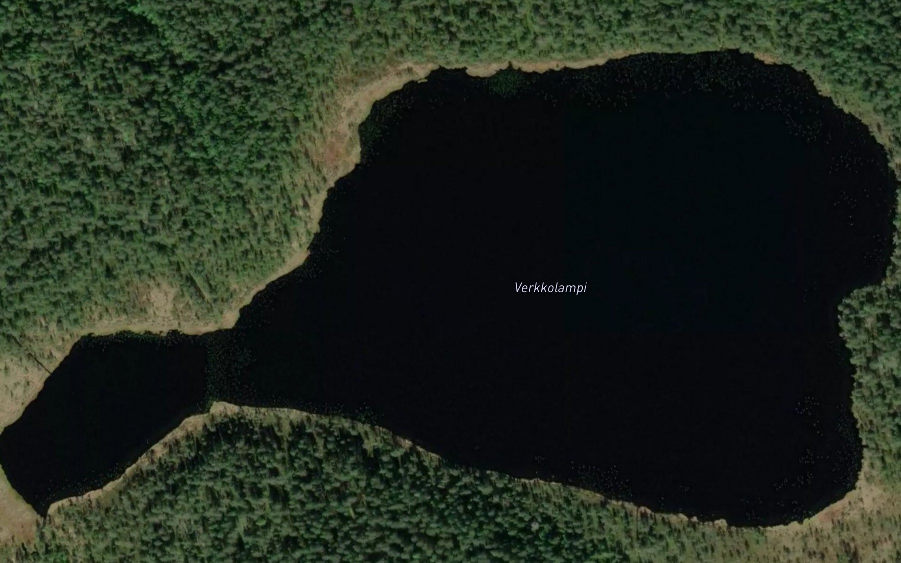 Satellite map of the Verkkolampi