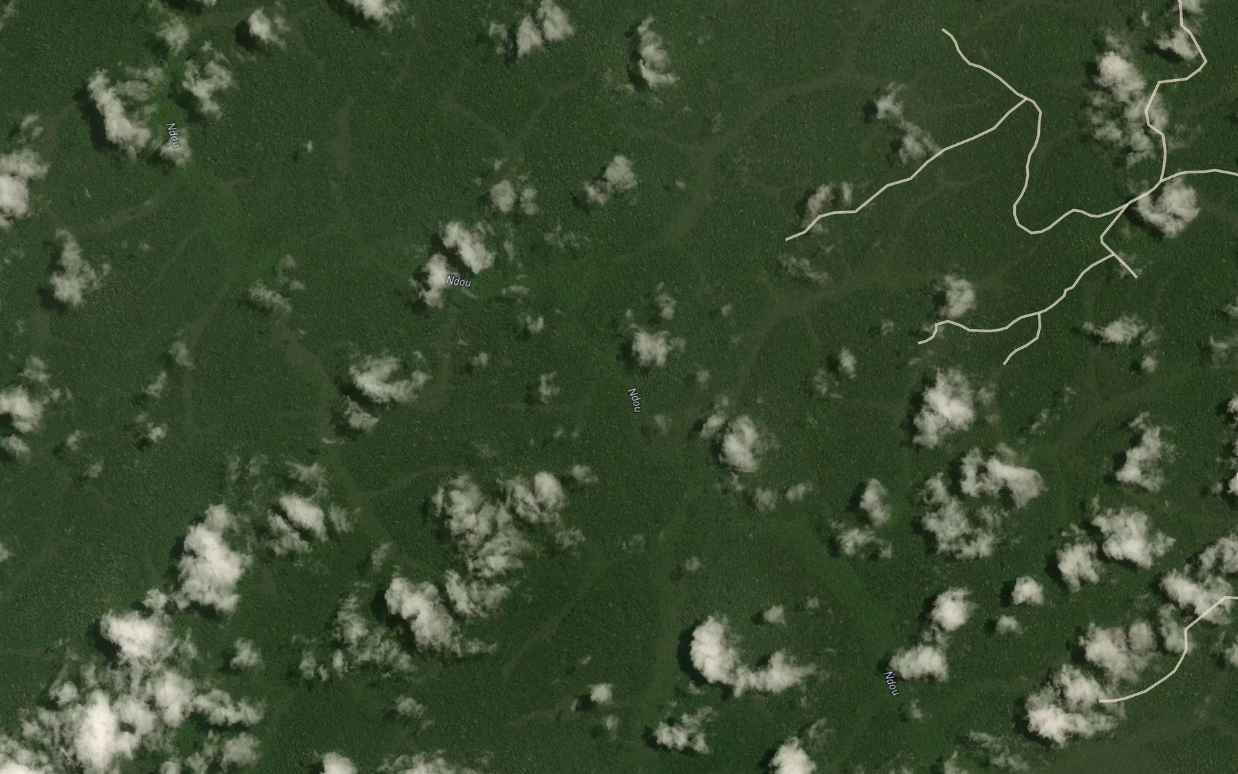 Satellite map of the Mvoumou