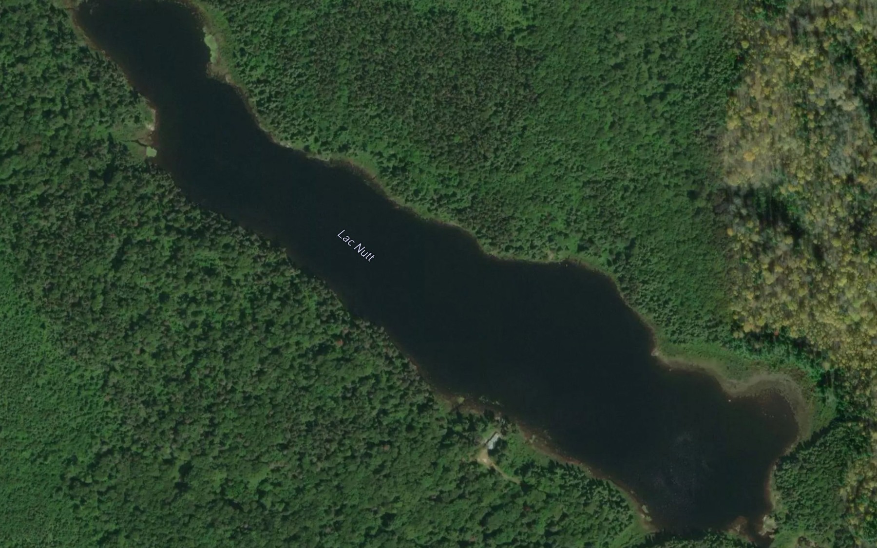 Satellite map of the Lac Nutt
