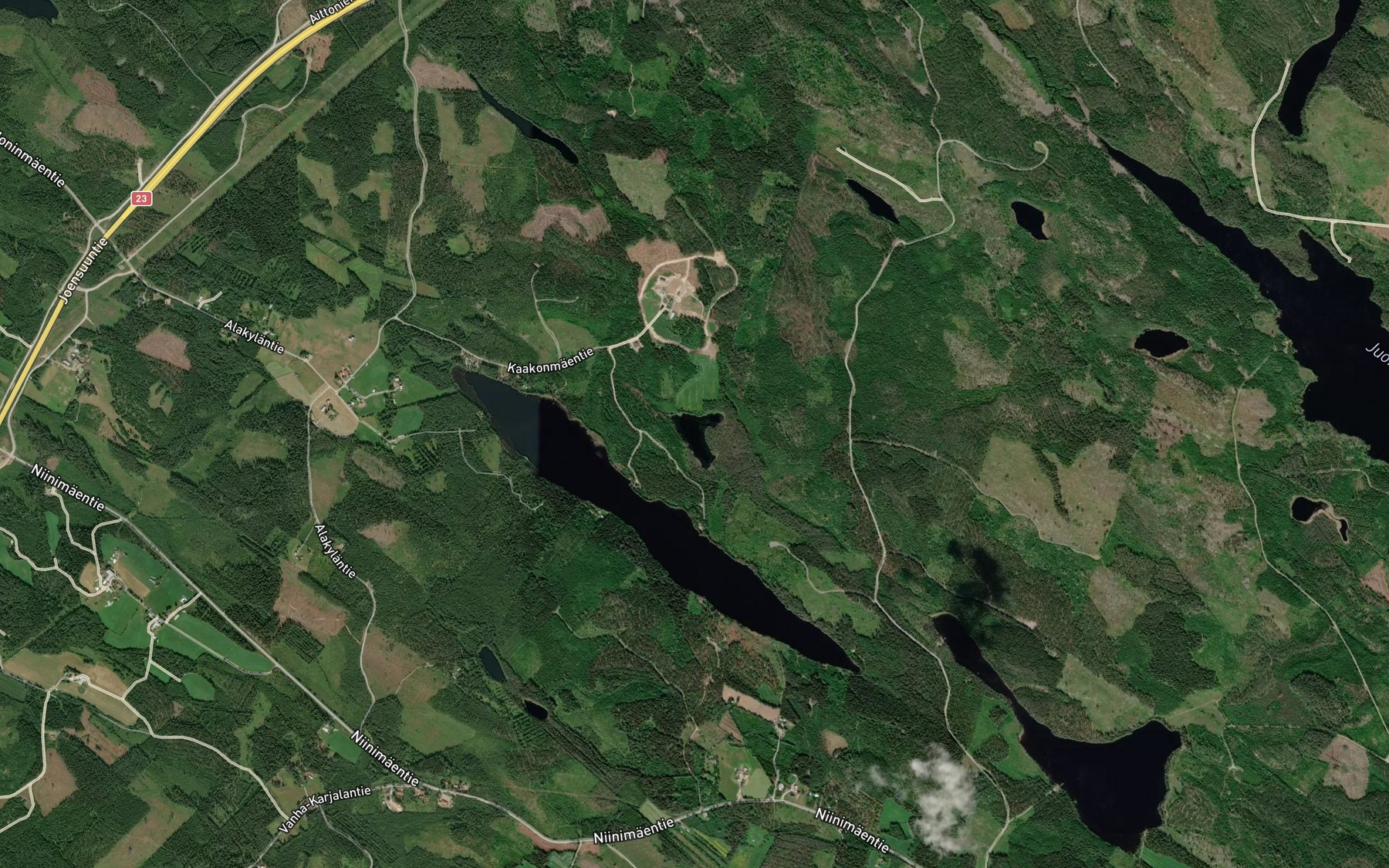 Satellite map of the Pieni Niinijarvi