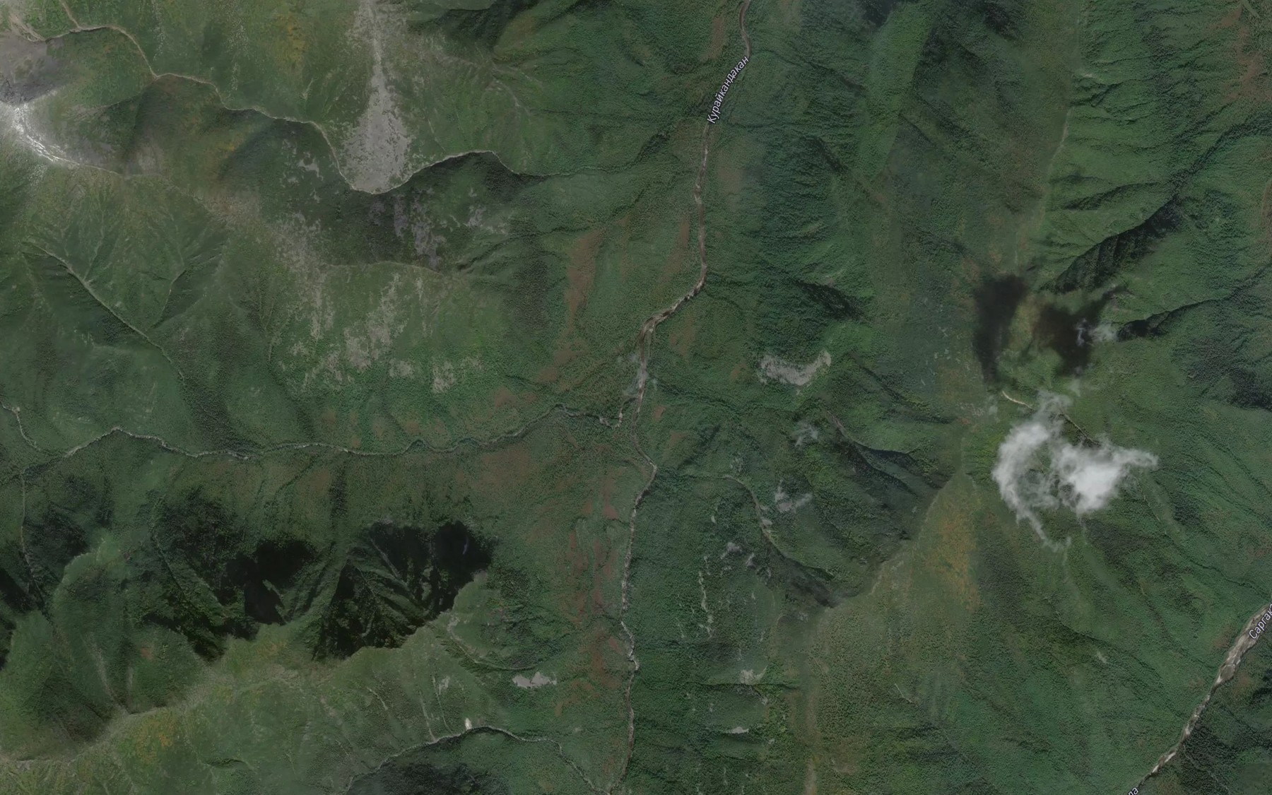 Satellite map of the Verkhniy Kuraykandakan