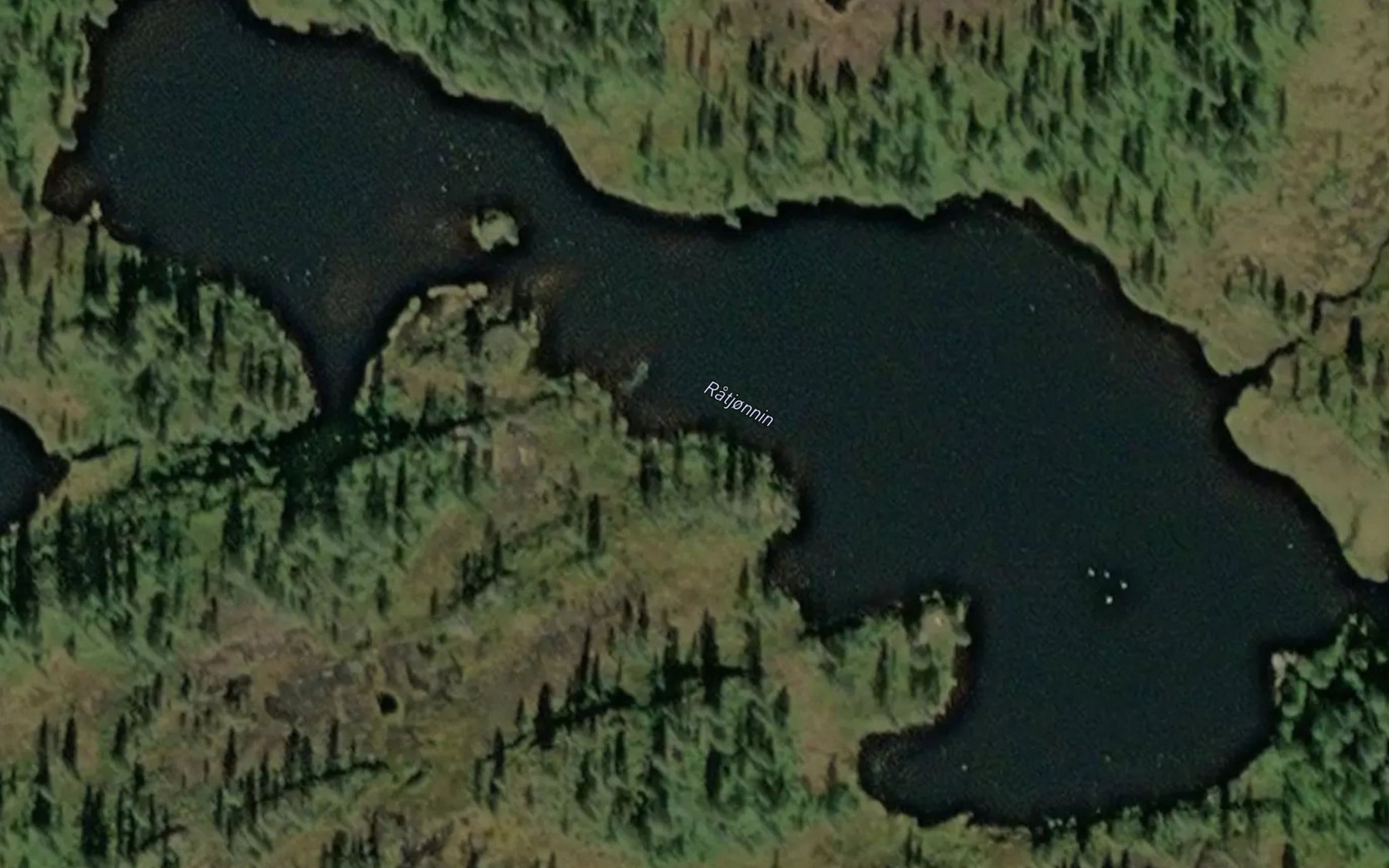 Satellite map of the Ratjornin