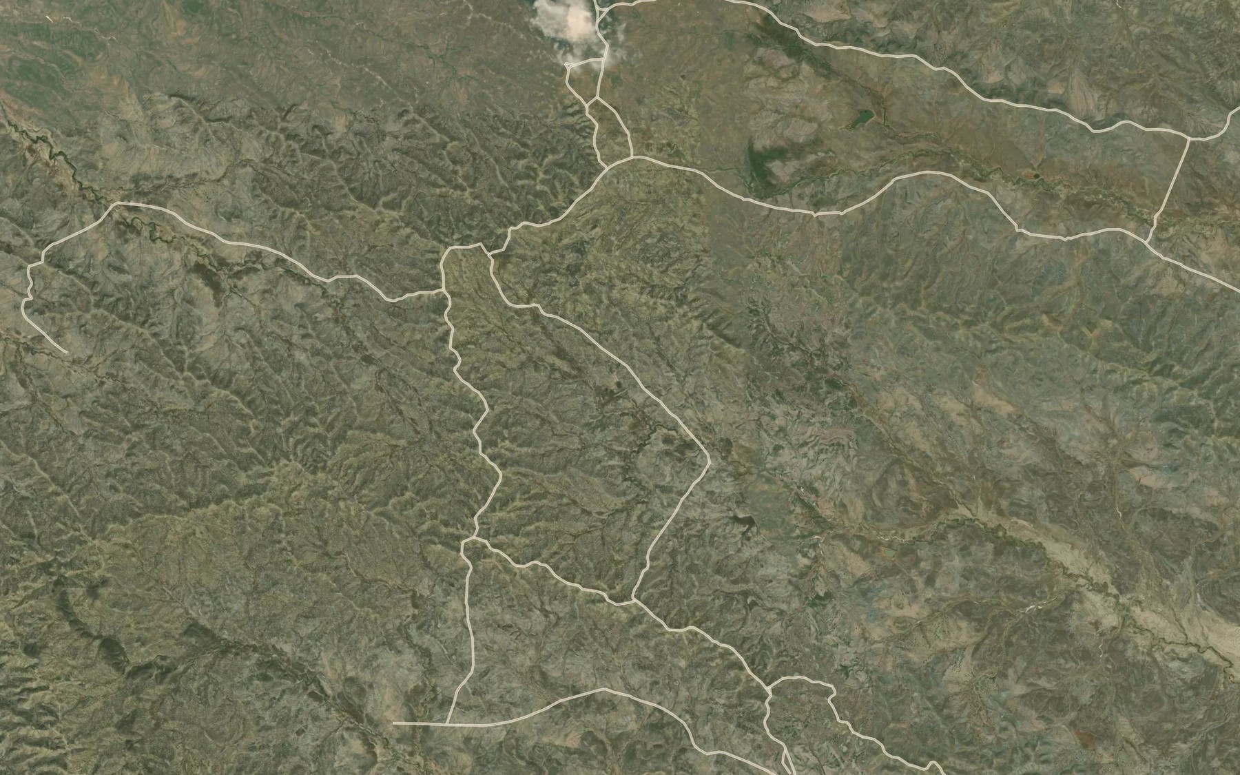 Satellite map of the Last Reservoir