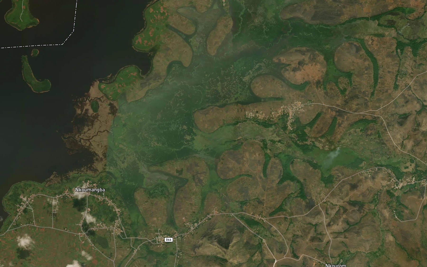 Satellite map of the Mawat