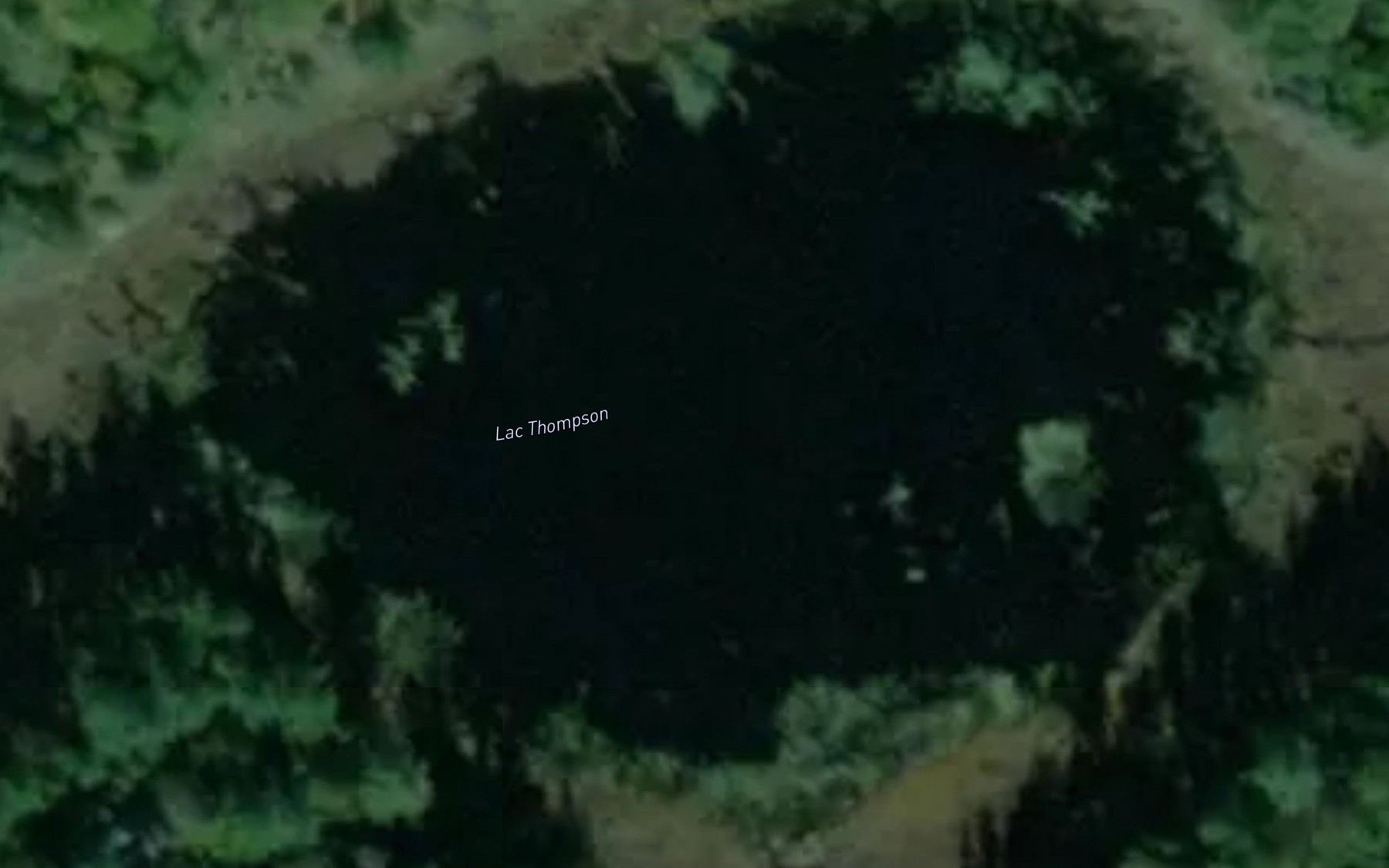 Satellite map of the Lac Thompson