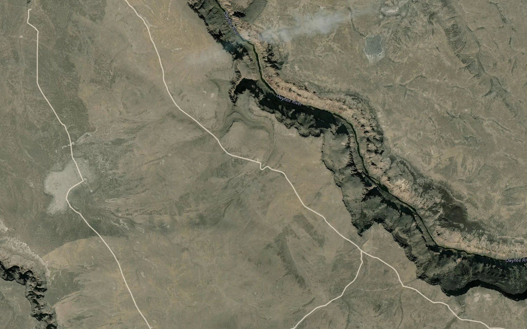 Satellite map of the Bay Duke Reservoir