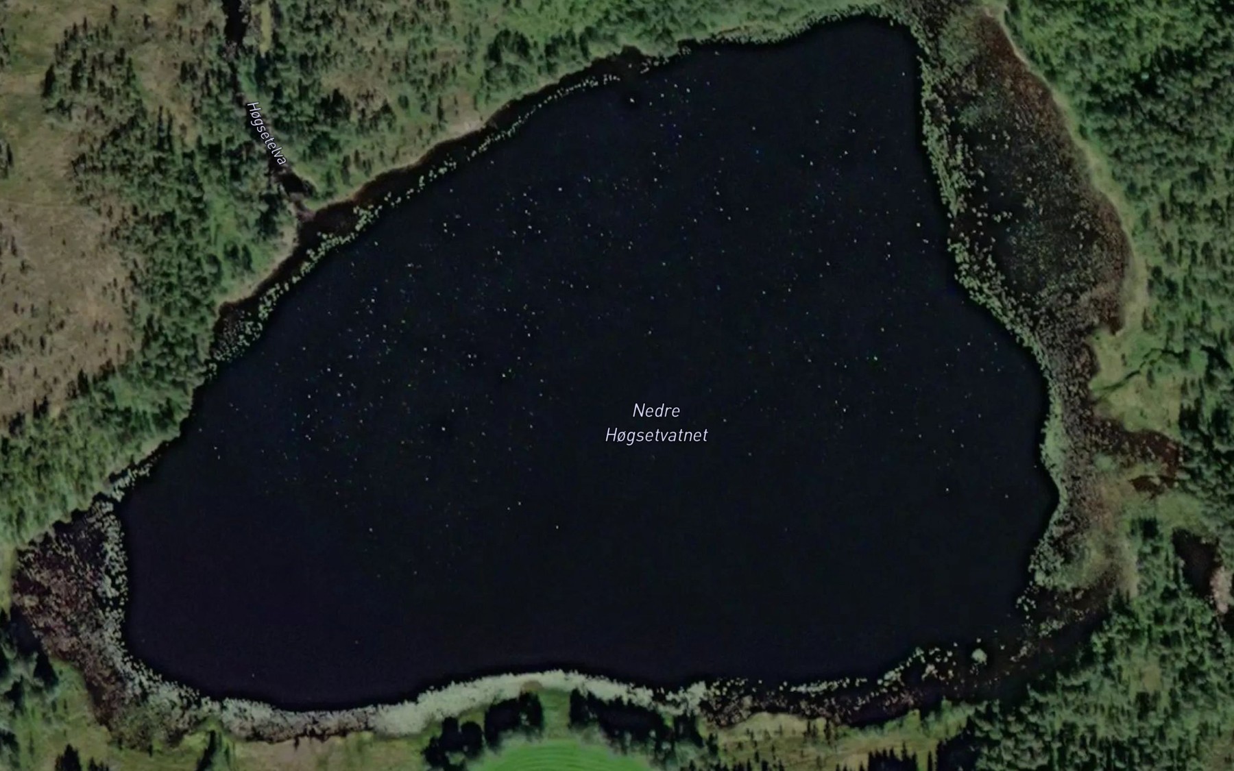 Satellite map of the Hogsetvatnet,nedre