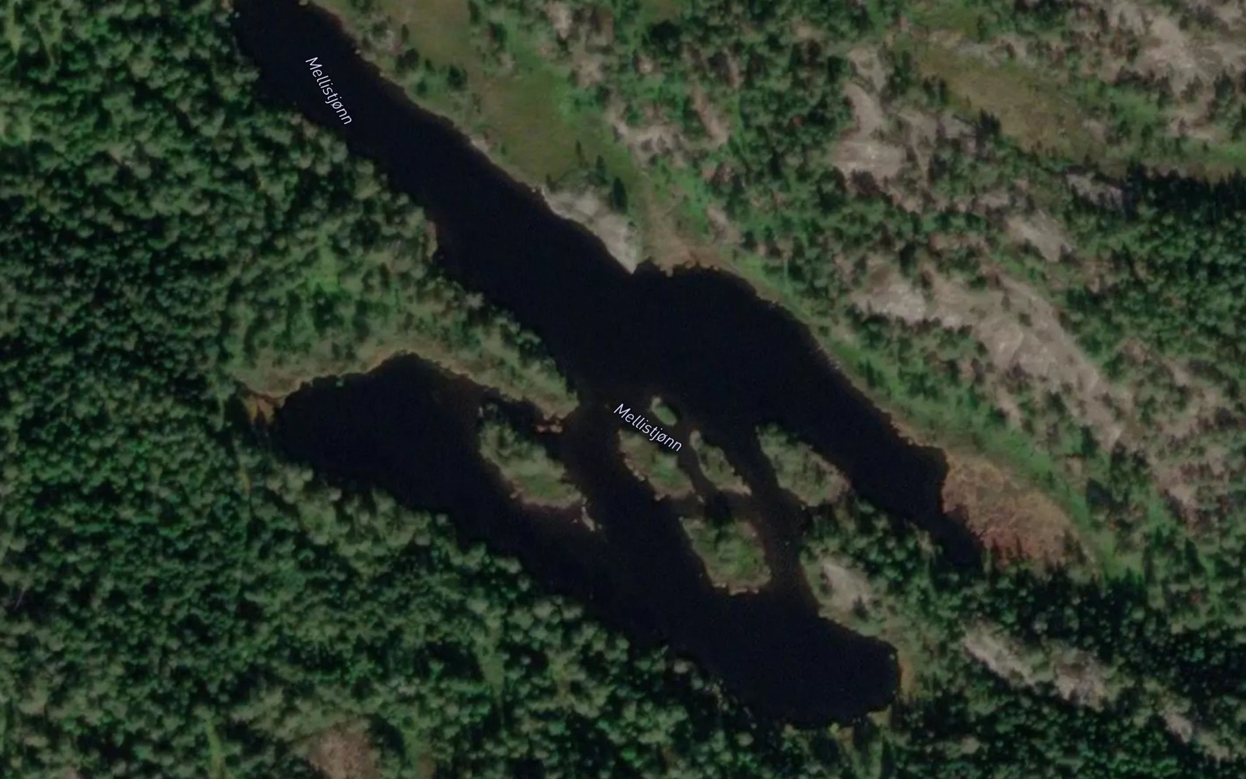 Satellite map of the Mellistjorn