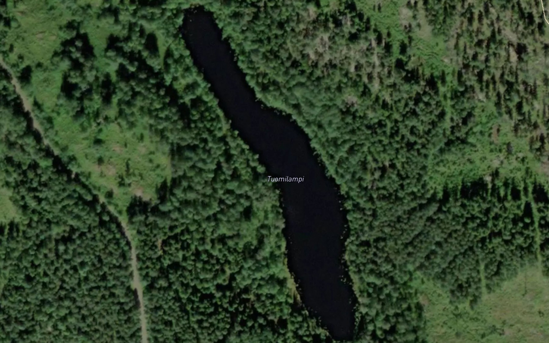 Satellite map of the Tuomilampi