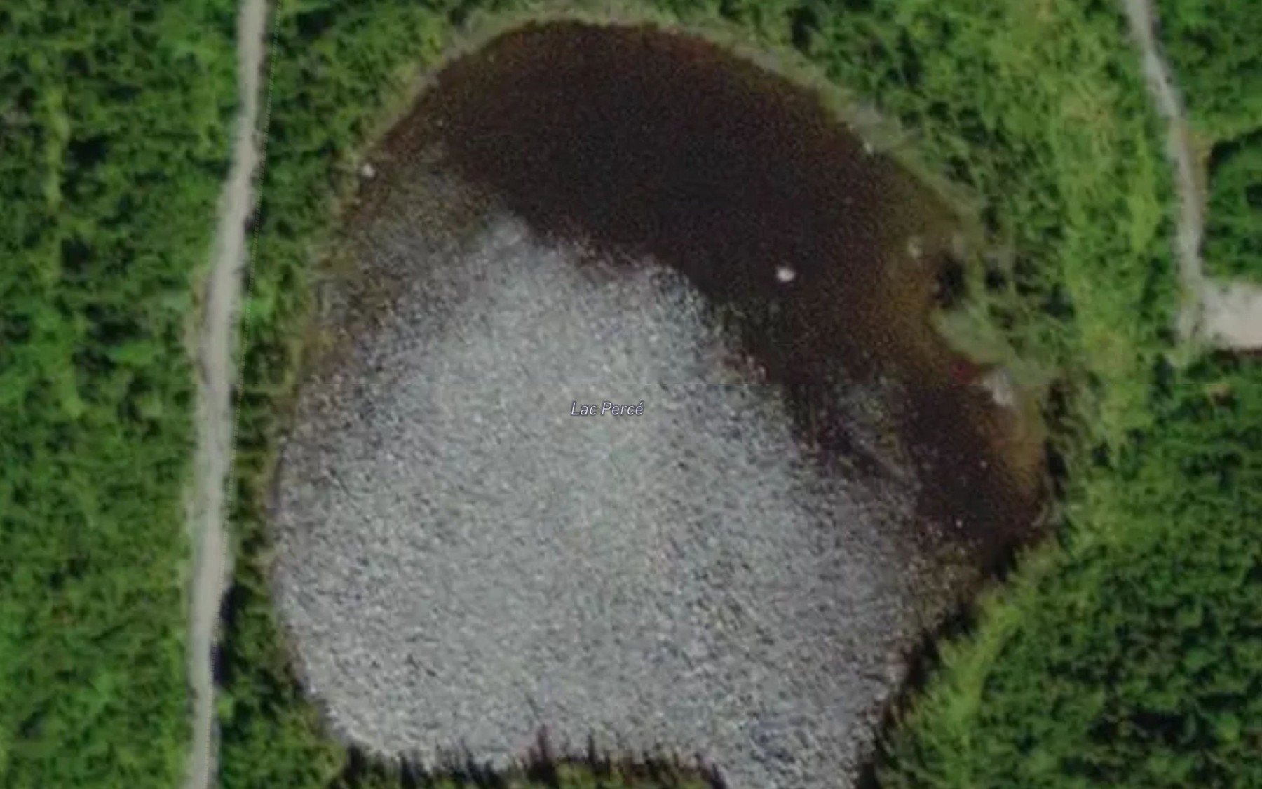 Satellite map of the Lac Perce