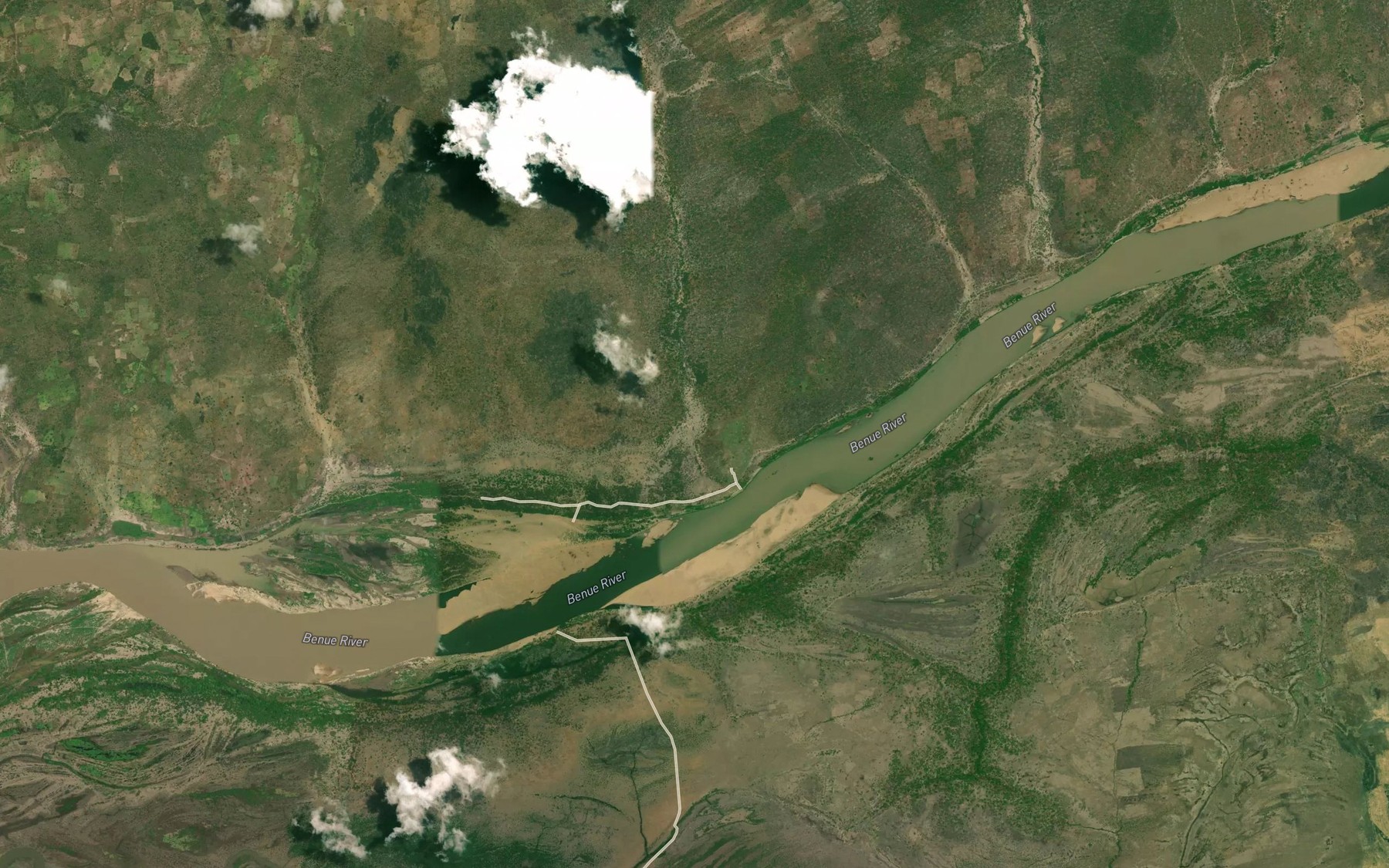 Satellite map of the River Kwara Garuba