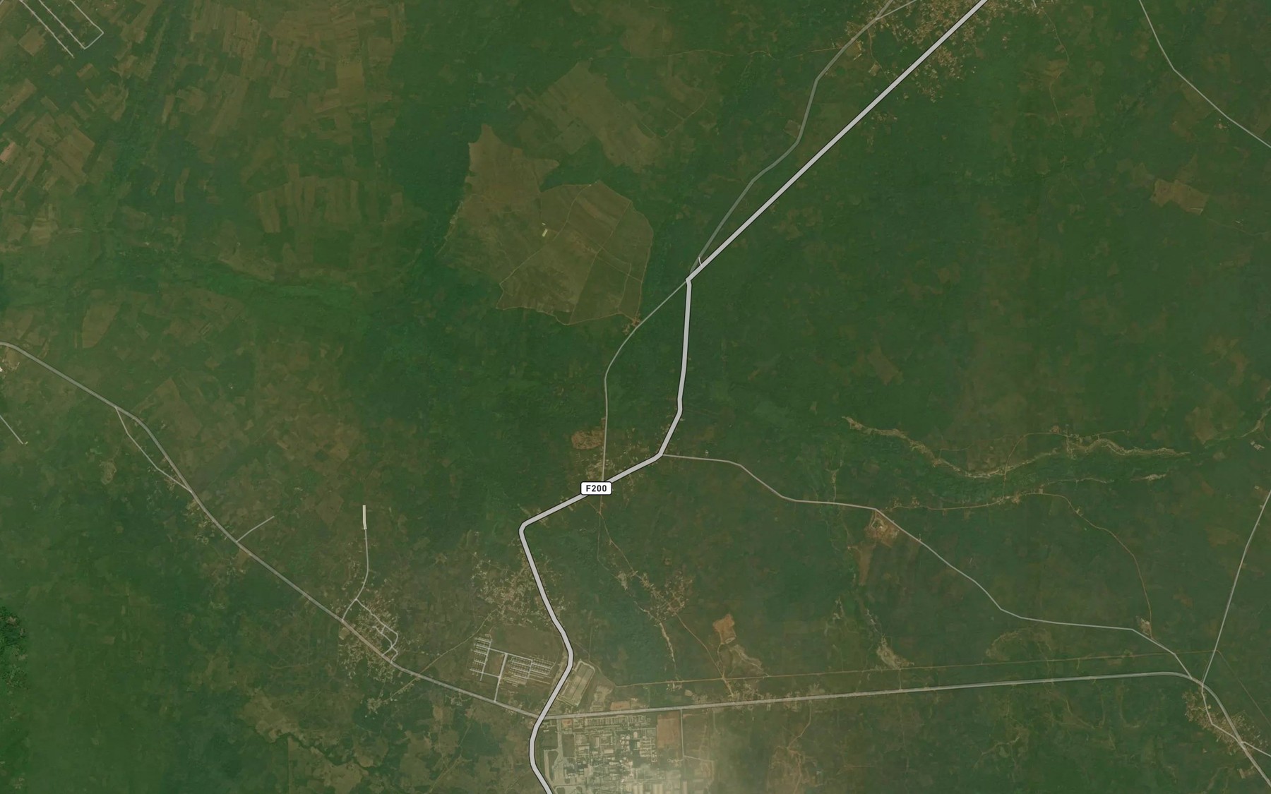 Satellite map of the River Iniya