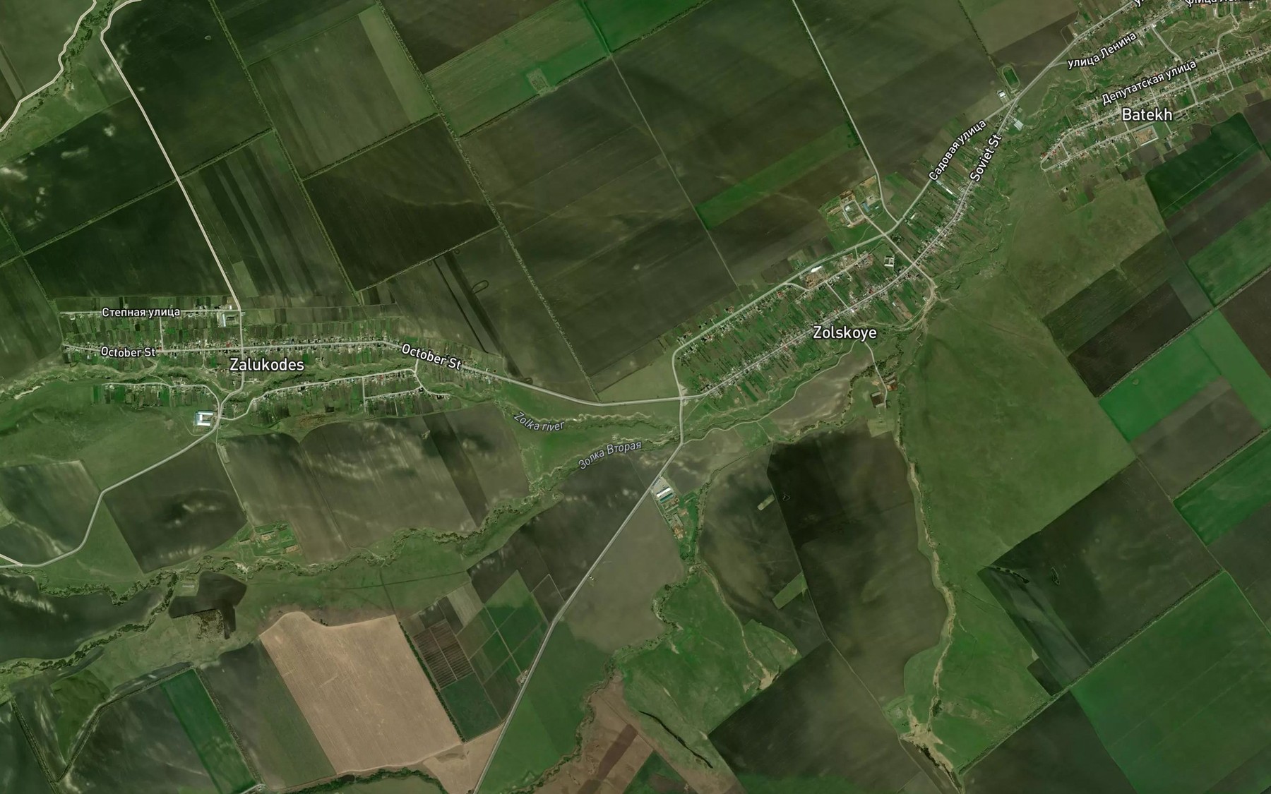 Satellite map of the Zolka Vtoraya