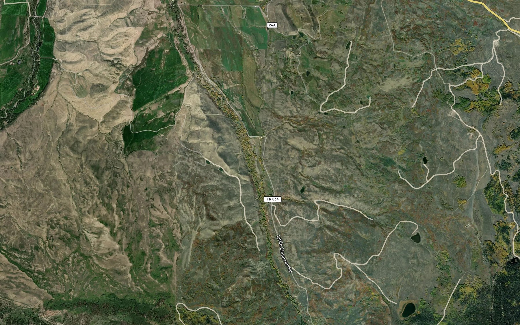 Satellite map of the McKinley Ditch