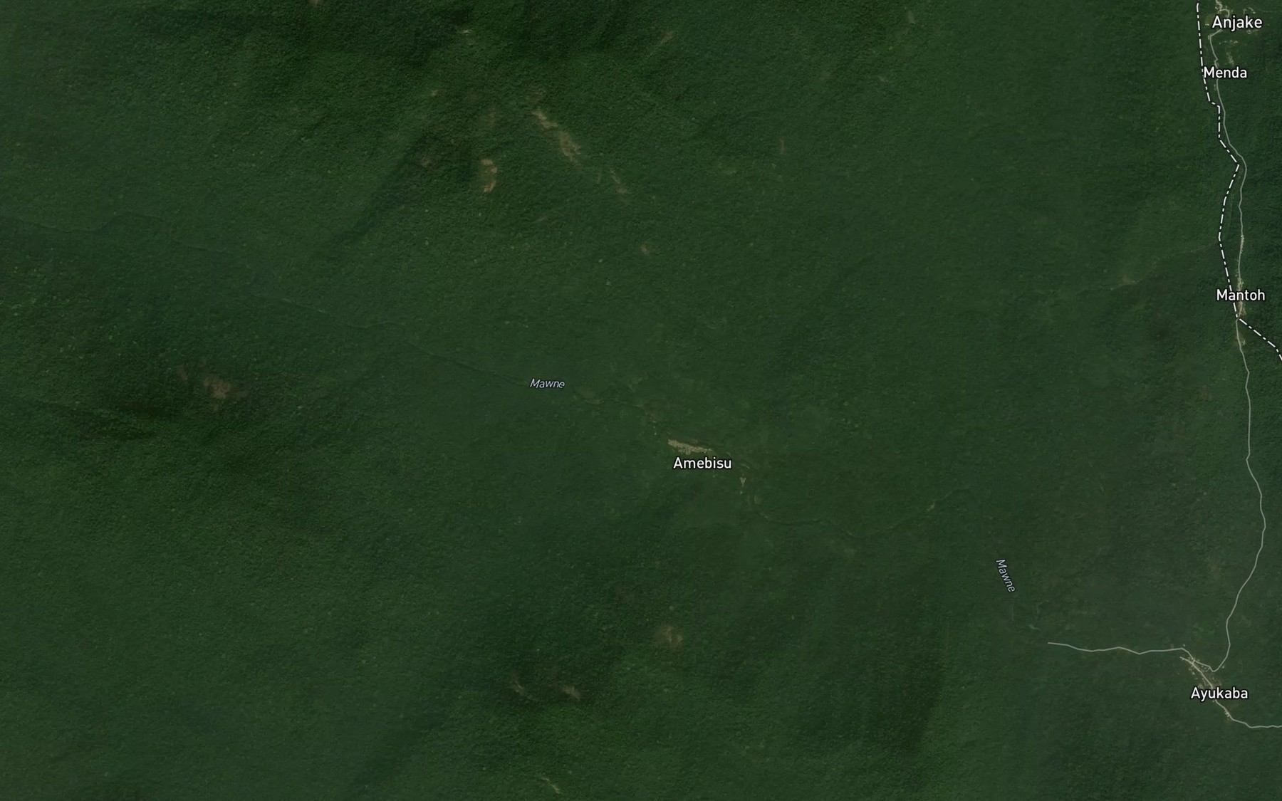 Satellite map of the Masu