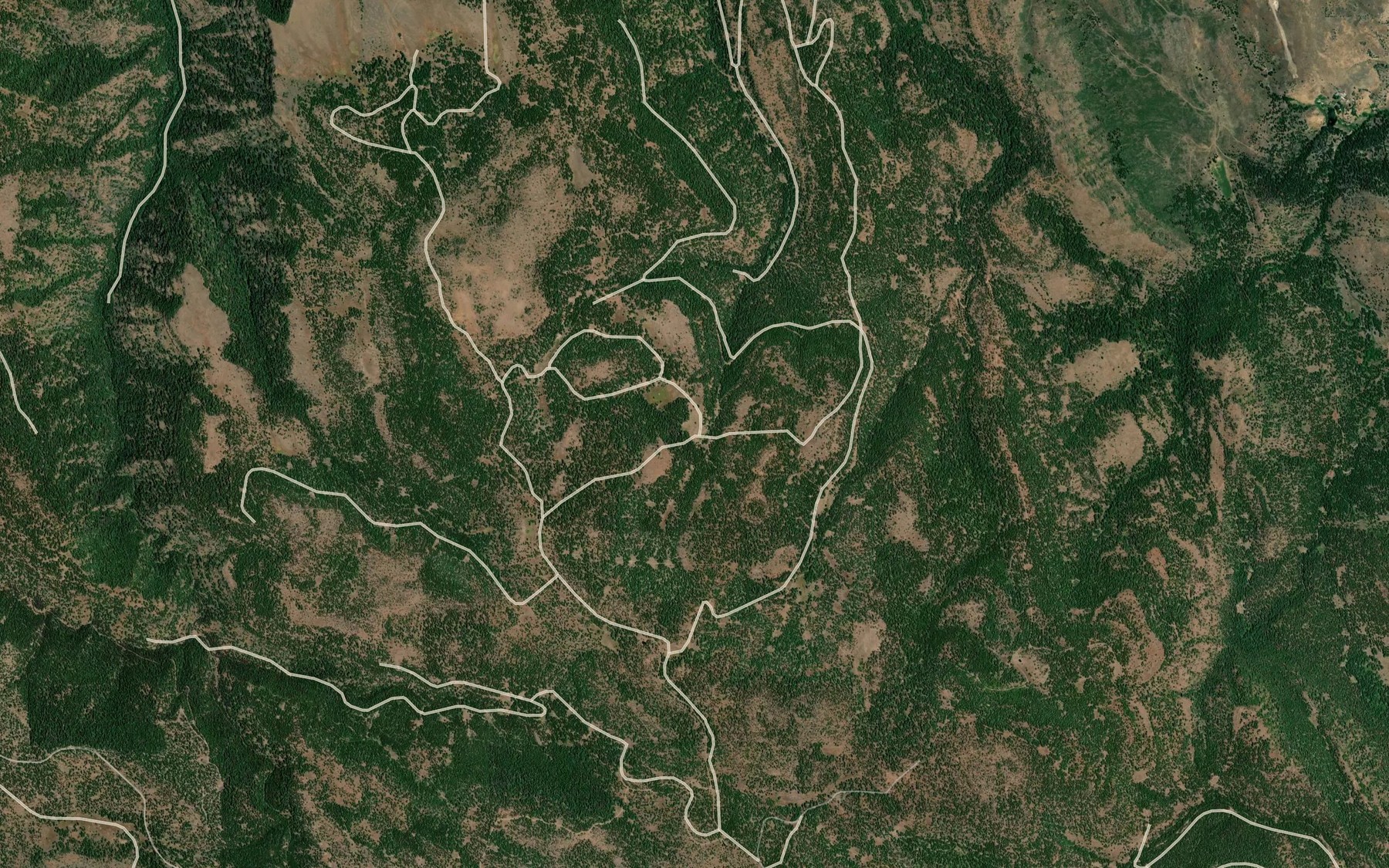 Satellite map of the Scribners Spring