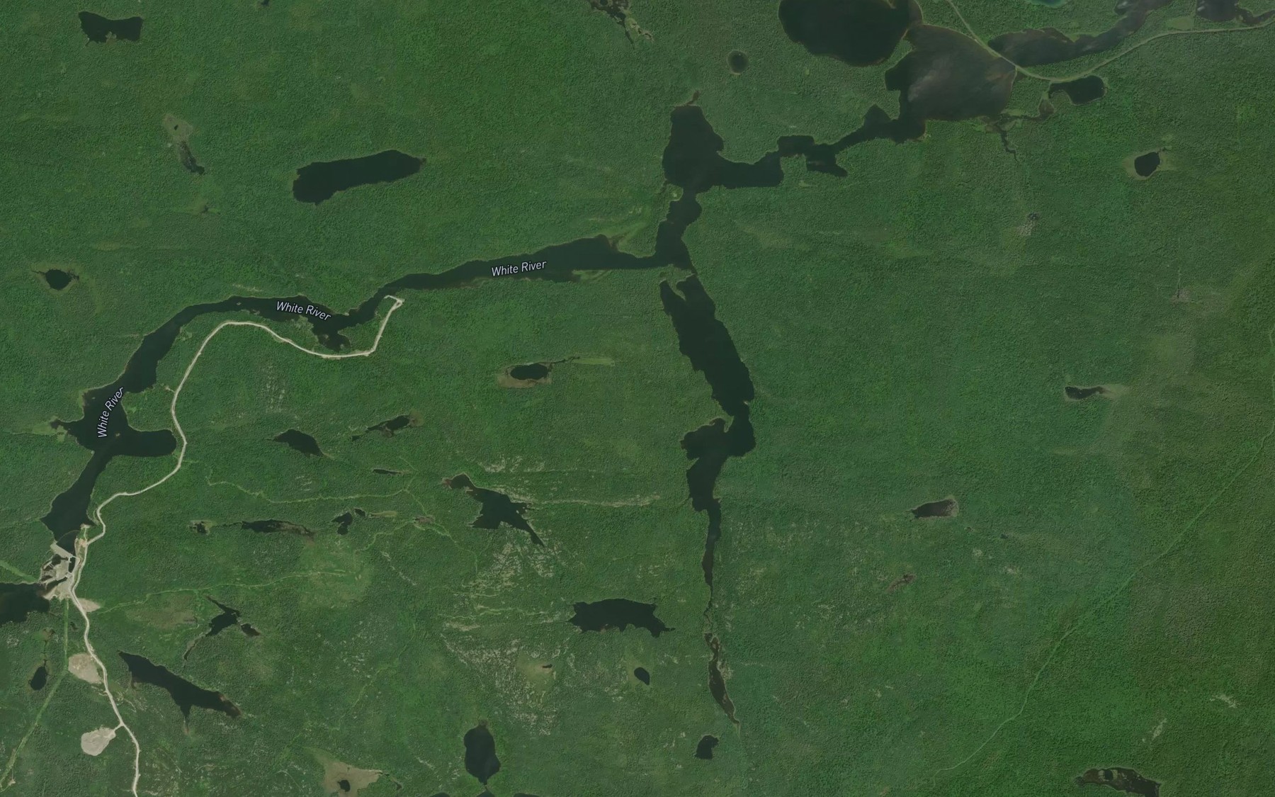 Satellite map of the Pickerel Bay