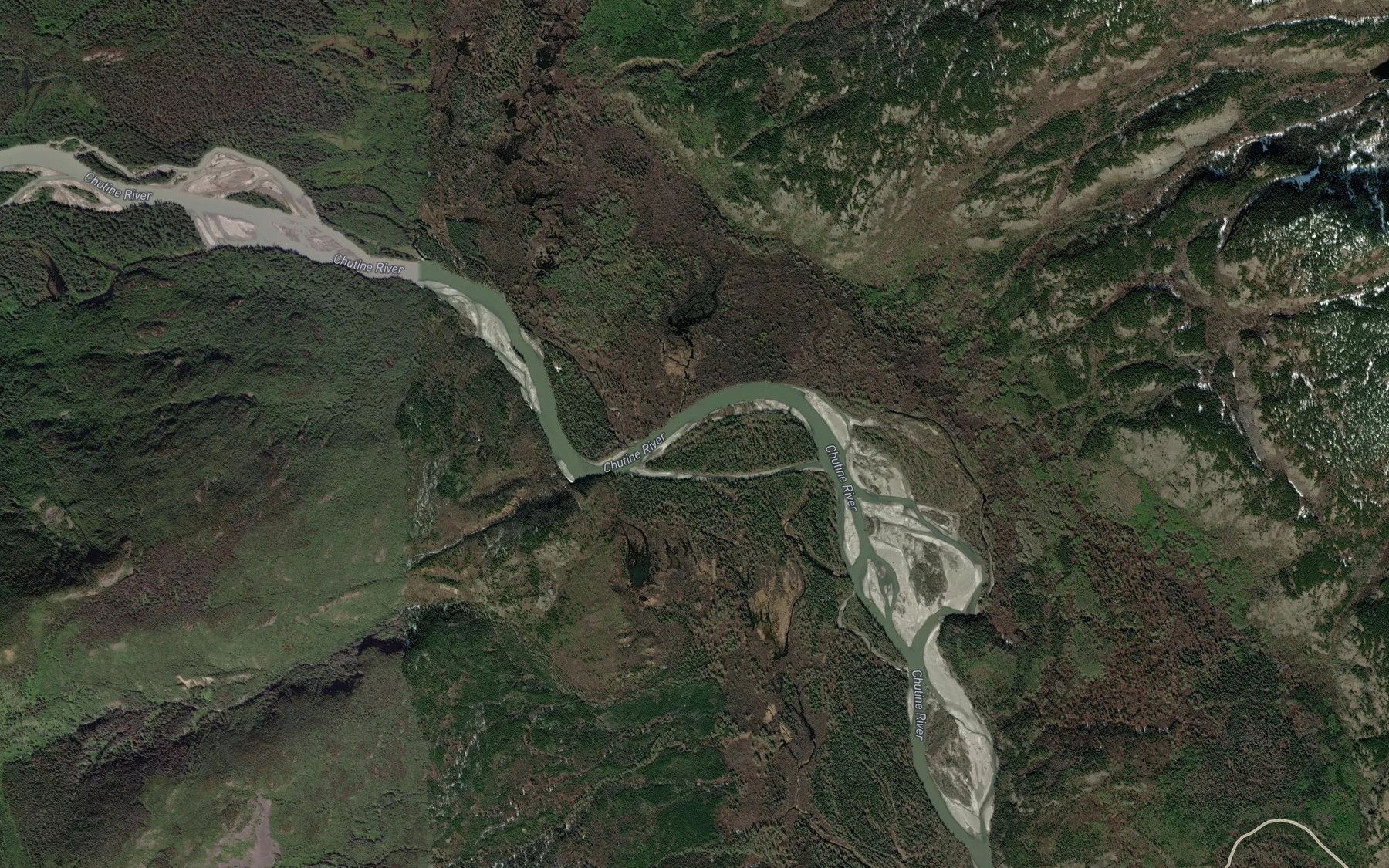 Satellite map of the Brammer Creek