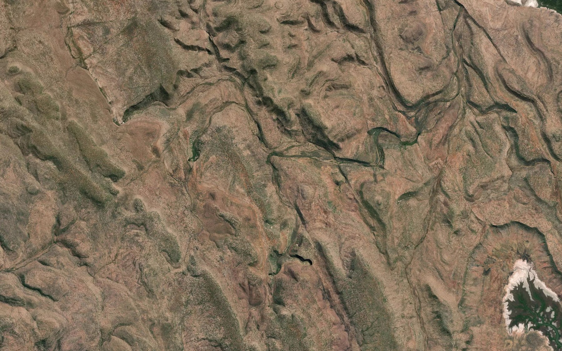 Satellite map of the Tanmurra Creek