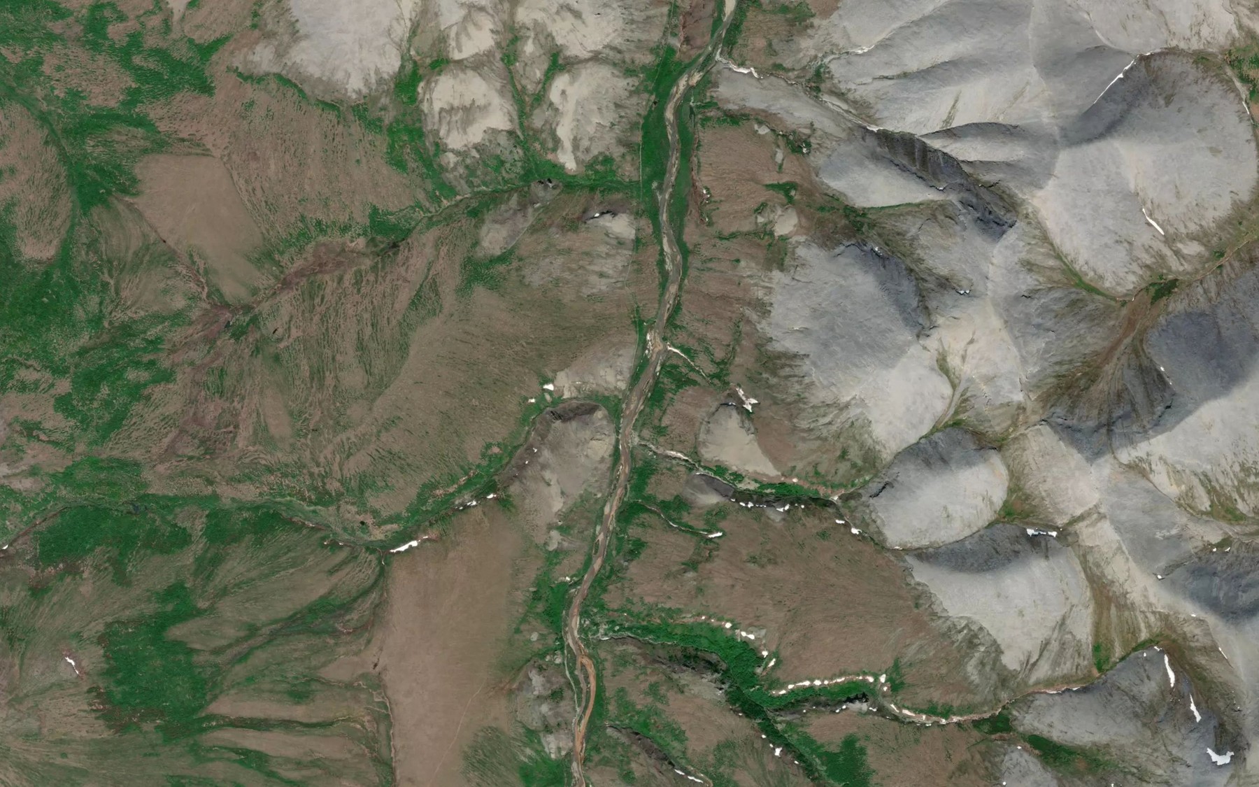 Satellite map of the Babs Creek