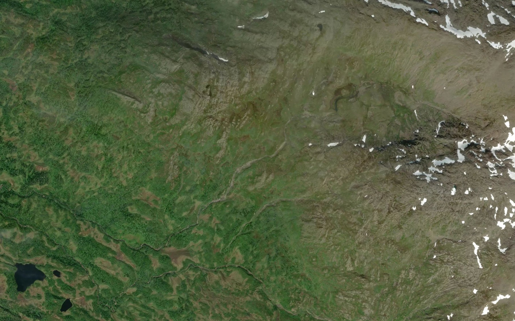 Satellite map of the Nord-Amaga