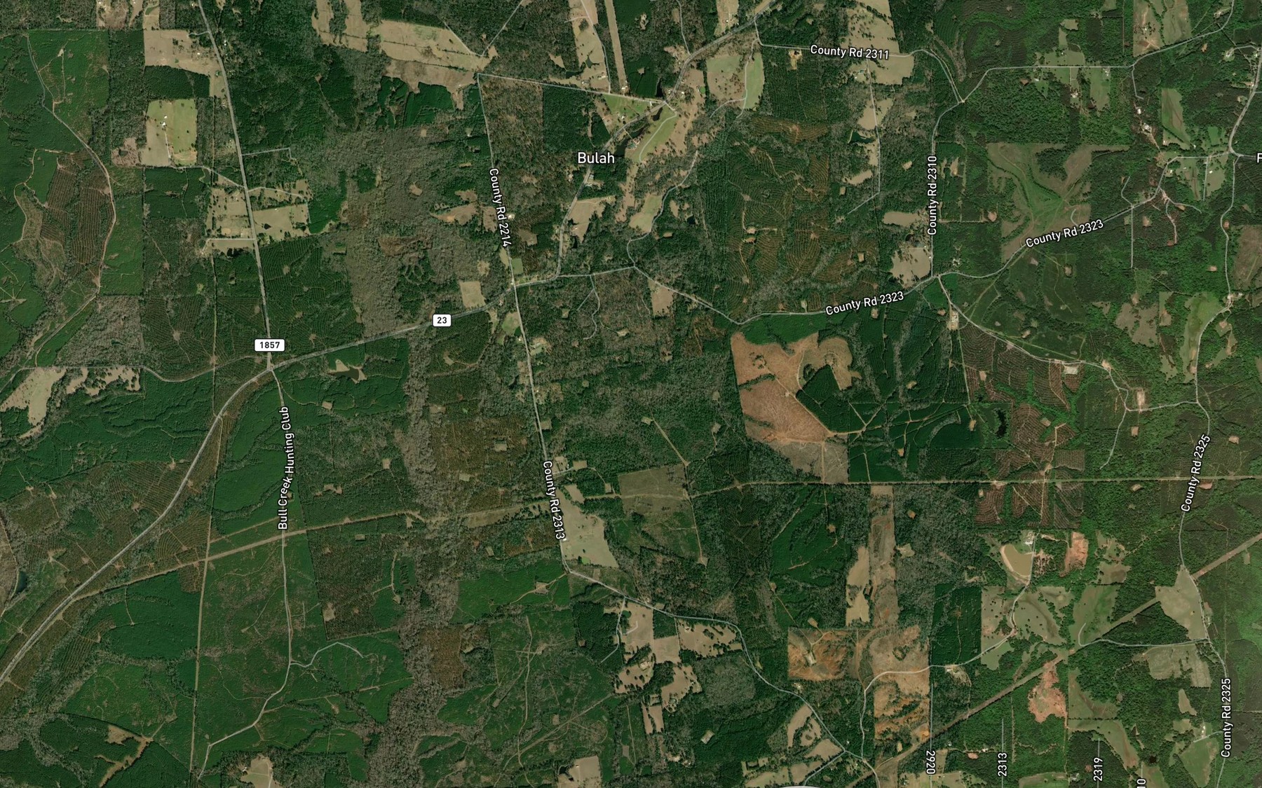 Satellite map of the Newton Branch