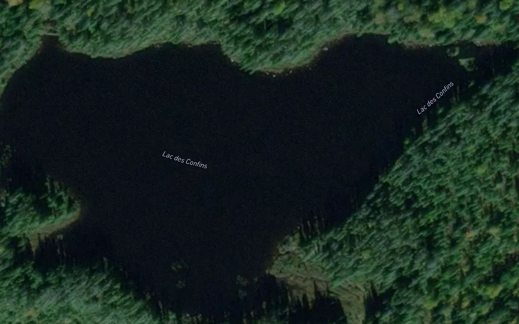 Satellite map of the Lac des Confins