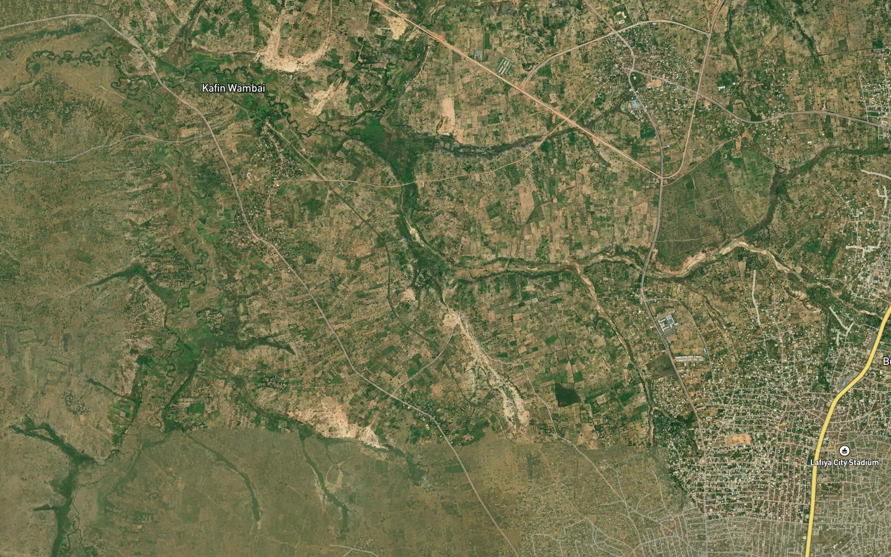 Satellite map of the Kurayo
