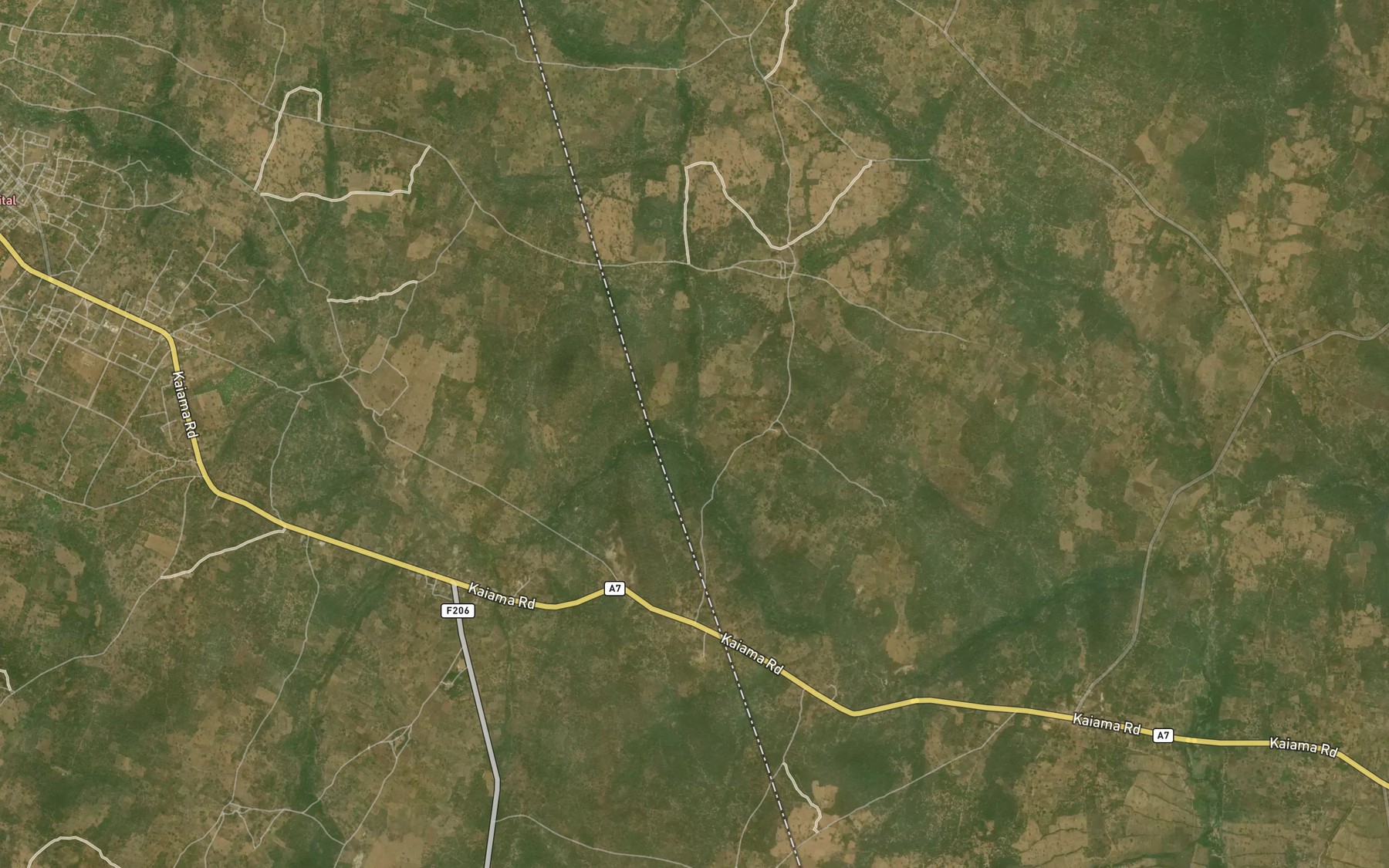 Satellite map of the RiverAlubarika